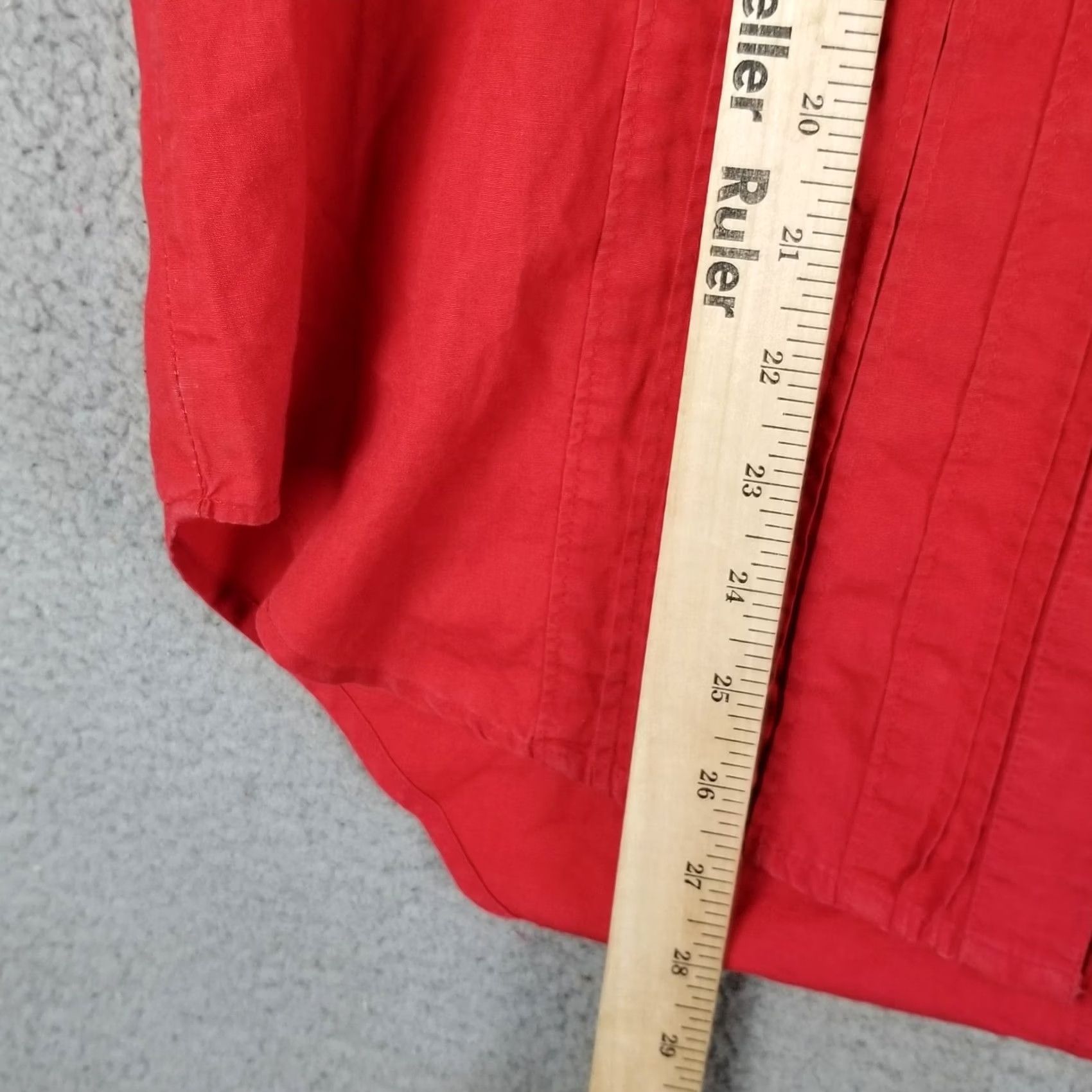Eddie Bauer Eddie Bauer Pearl Snap Shirt Woman Medium Red Ruffle Western Cowgirl Relaxed Vintage Cowgirl Shirt Woman Medium Red Pearl Snap Eddie Bauer Size M / US 6-8 / IT 42-44 - 3 Thumbnail