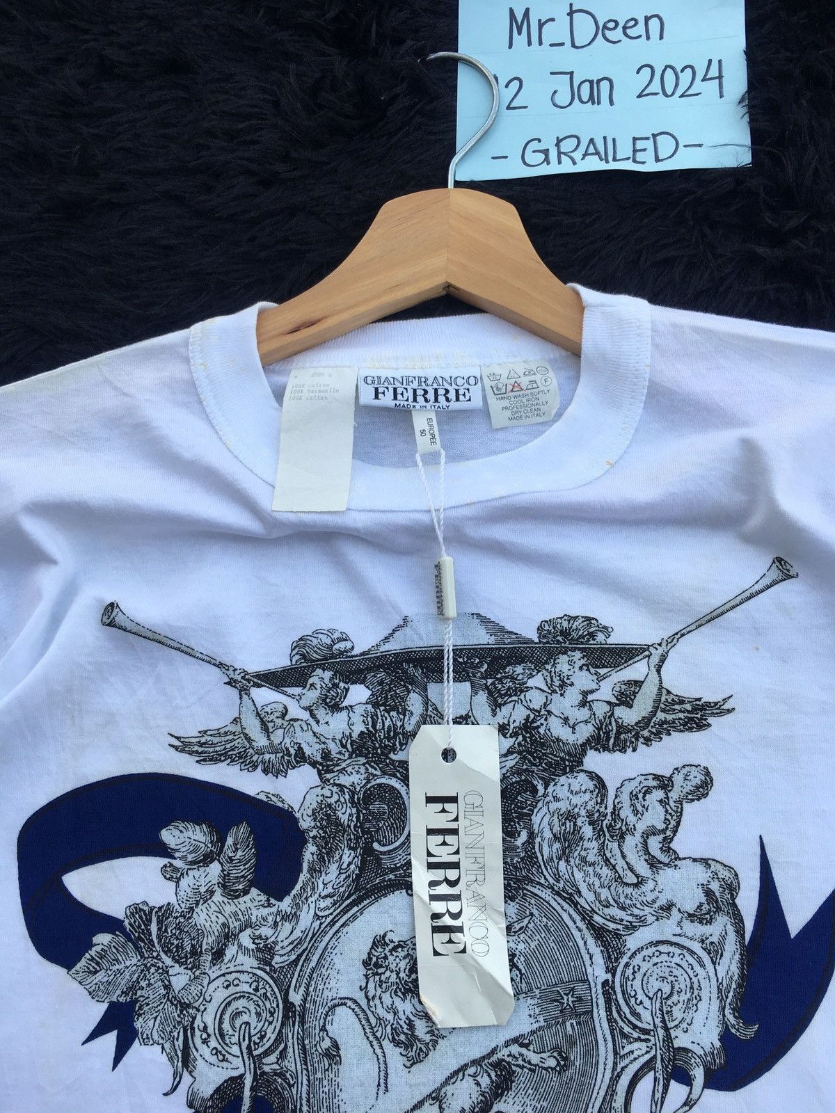 Gianfranco Ferre Rare Vintage Gianfranco Ferre Italy Tshirt Size US L / EU 52-54 / 3 - 11 Thumbnail