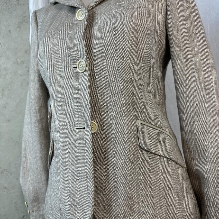 Loro Piana × Vintage Loro Piana Linen&Silk Jacket Size M / US 6-8 / IT 42-44 - 7 Thumbnail
