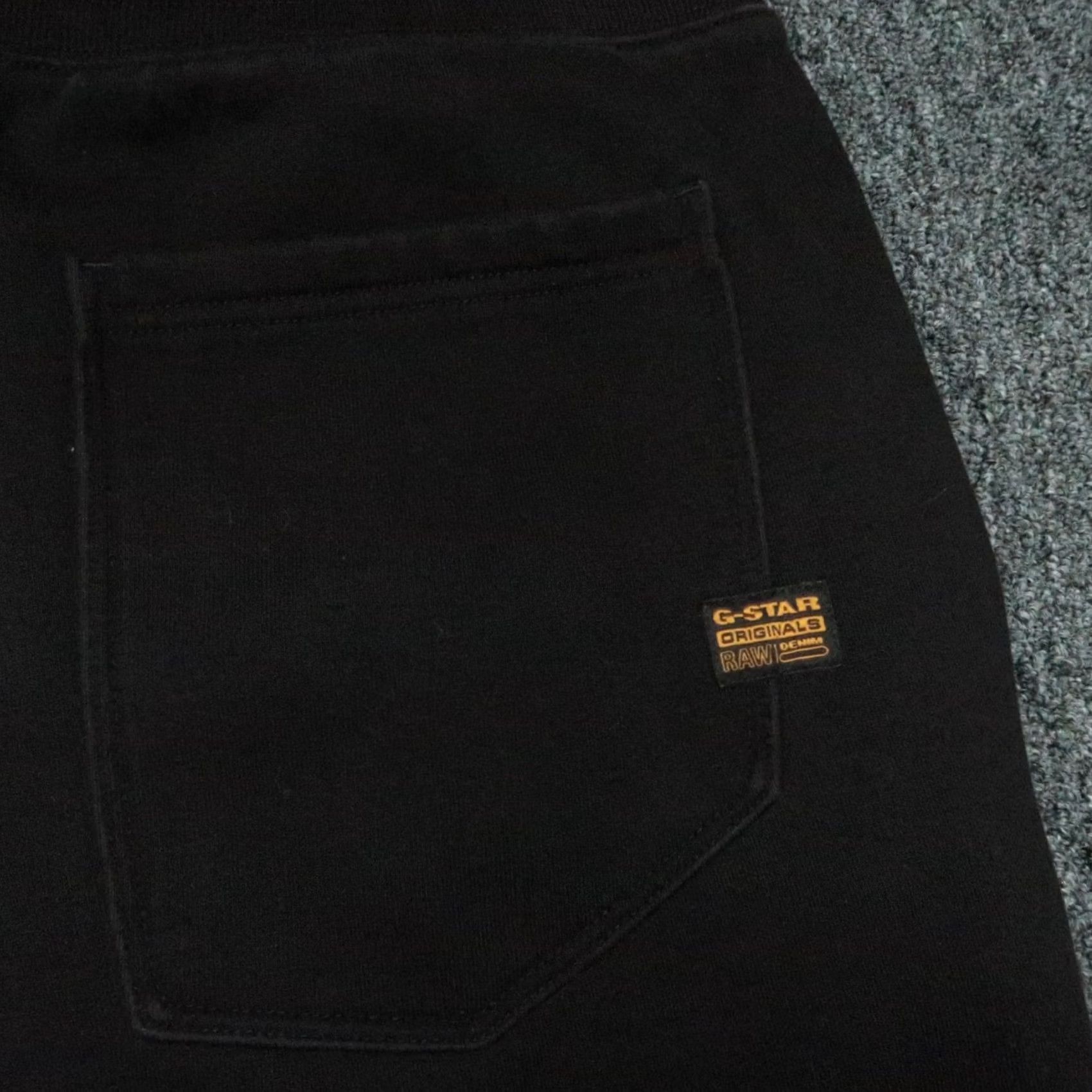 G-Star G Star Raw Sweatpants Mens M Black Athletic Casual Jogger Fleece Pockets Regular Inseam 32 in Tapered Style Sweatpants Size US 31 - 6 Thumbnail