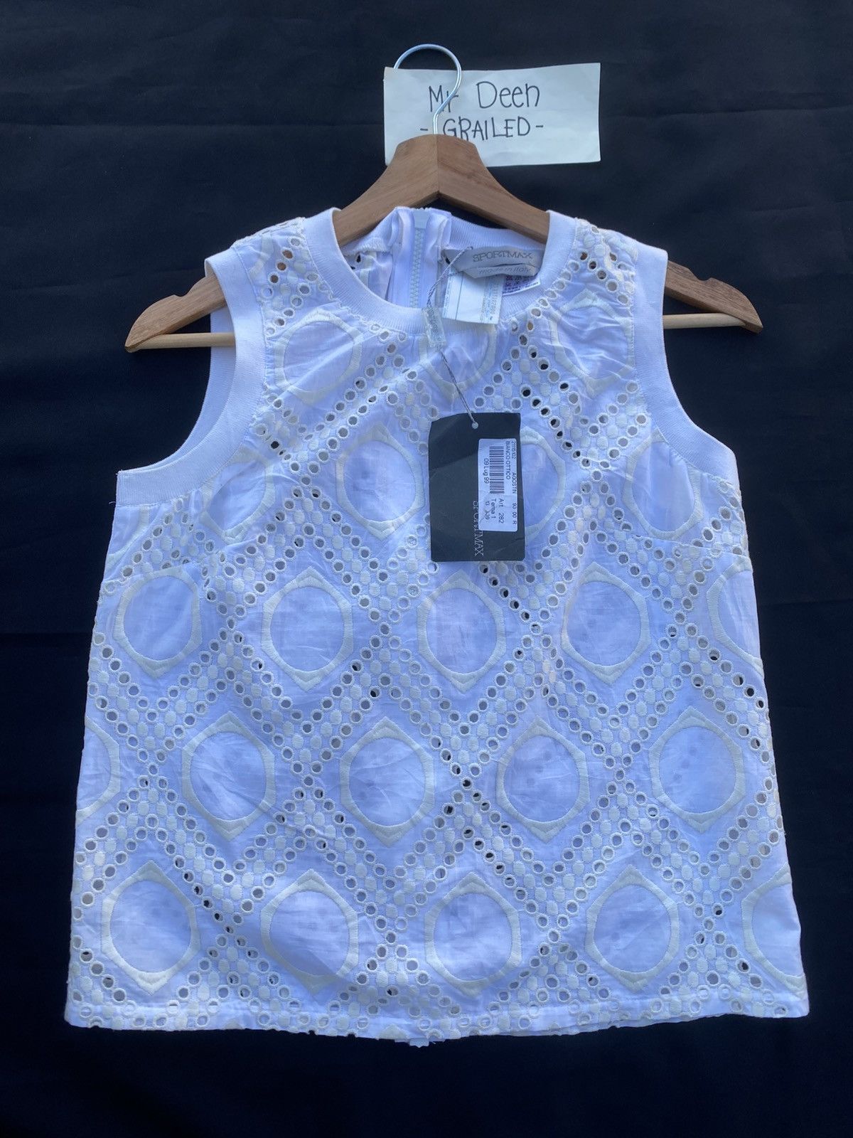 Max Mara Rare Sportmax Embroidered Sleeveless Top Size S / US 4 / IT 40 - 6 Thumbnail