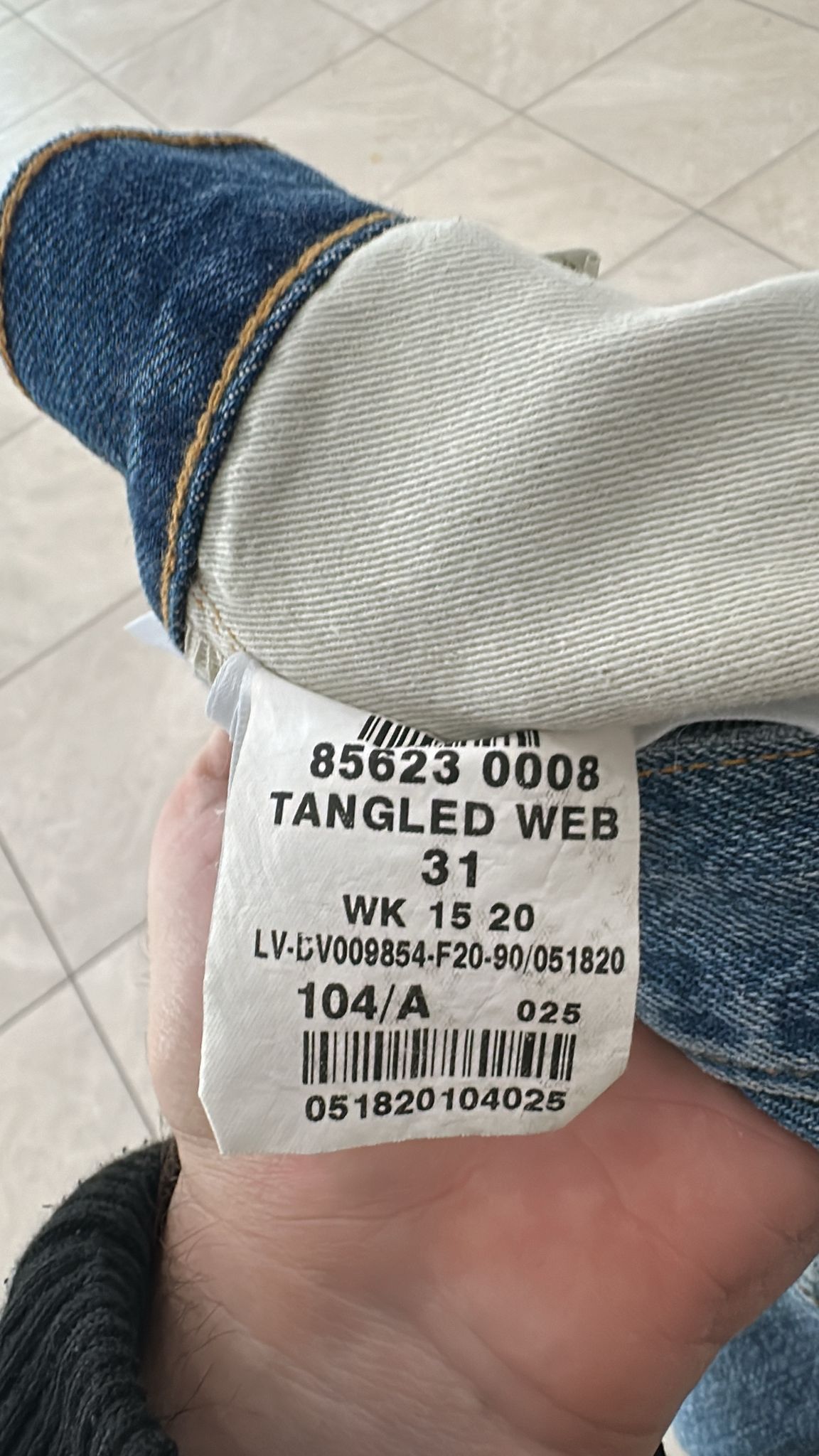 Levi's Vintage Clothing LVC Levi's Vintage Clothing 1984 501XX Tangled Web Jeans Size US 31 - 11 Thumbnail