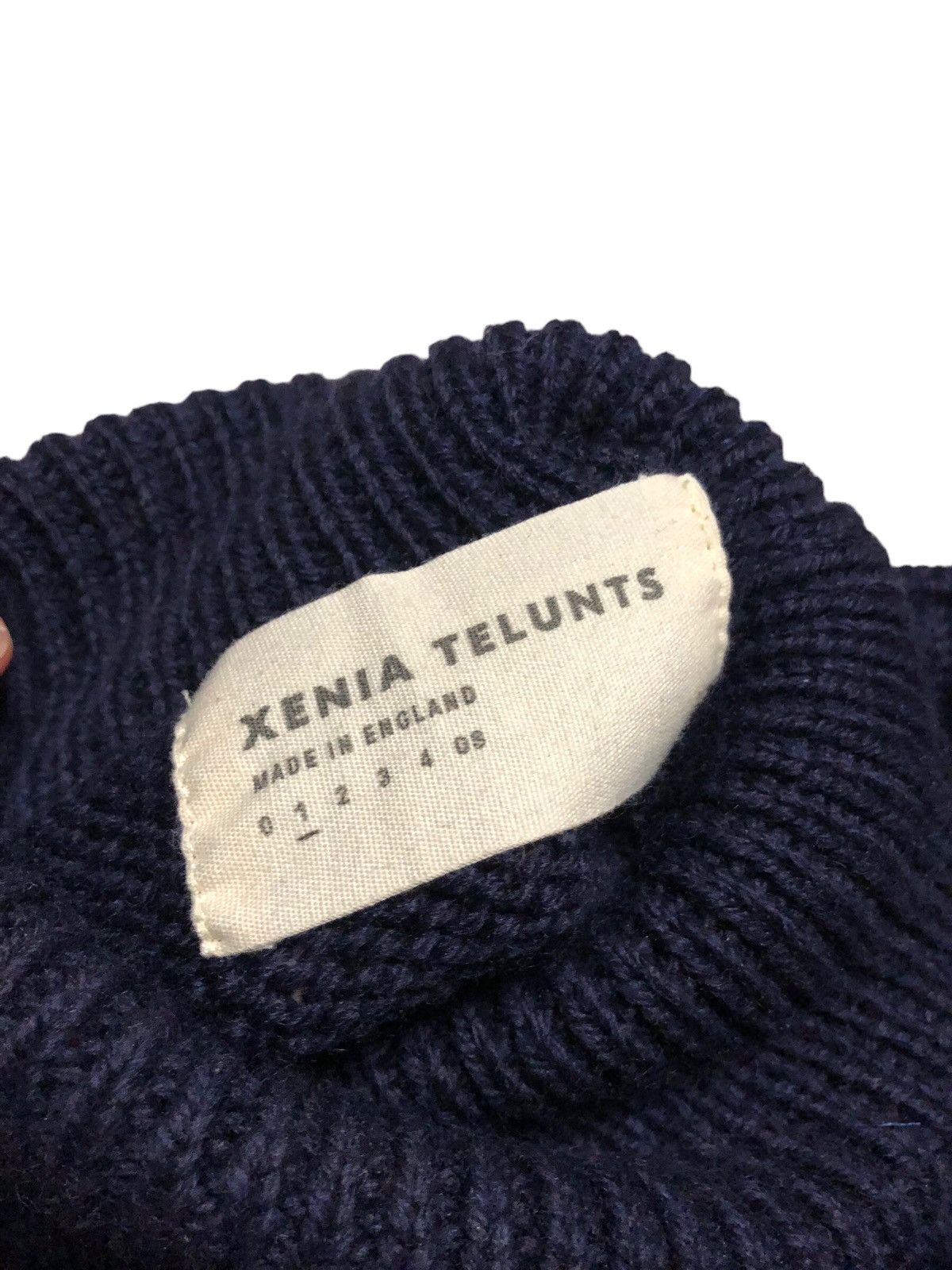 XENIA TELUNTS Xenia Telunts Knitwear Sweater Navy Fisherman Wool Heavy S 1 Size US S / EU 44-46 / 1 - 4 Thumbnail