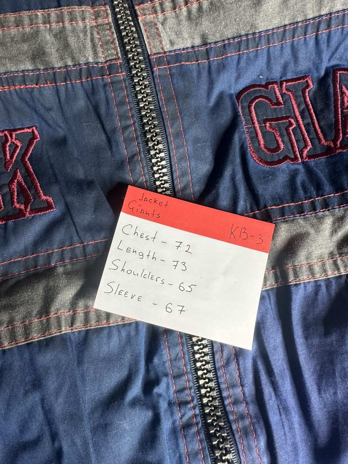 NFL NFL New York Giants Throwbacks Vintage Bomber Jacket Size US XL / EU 56 / 4 - 3 Thumbnail