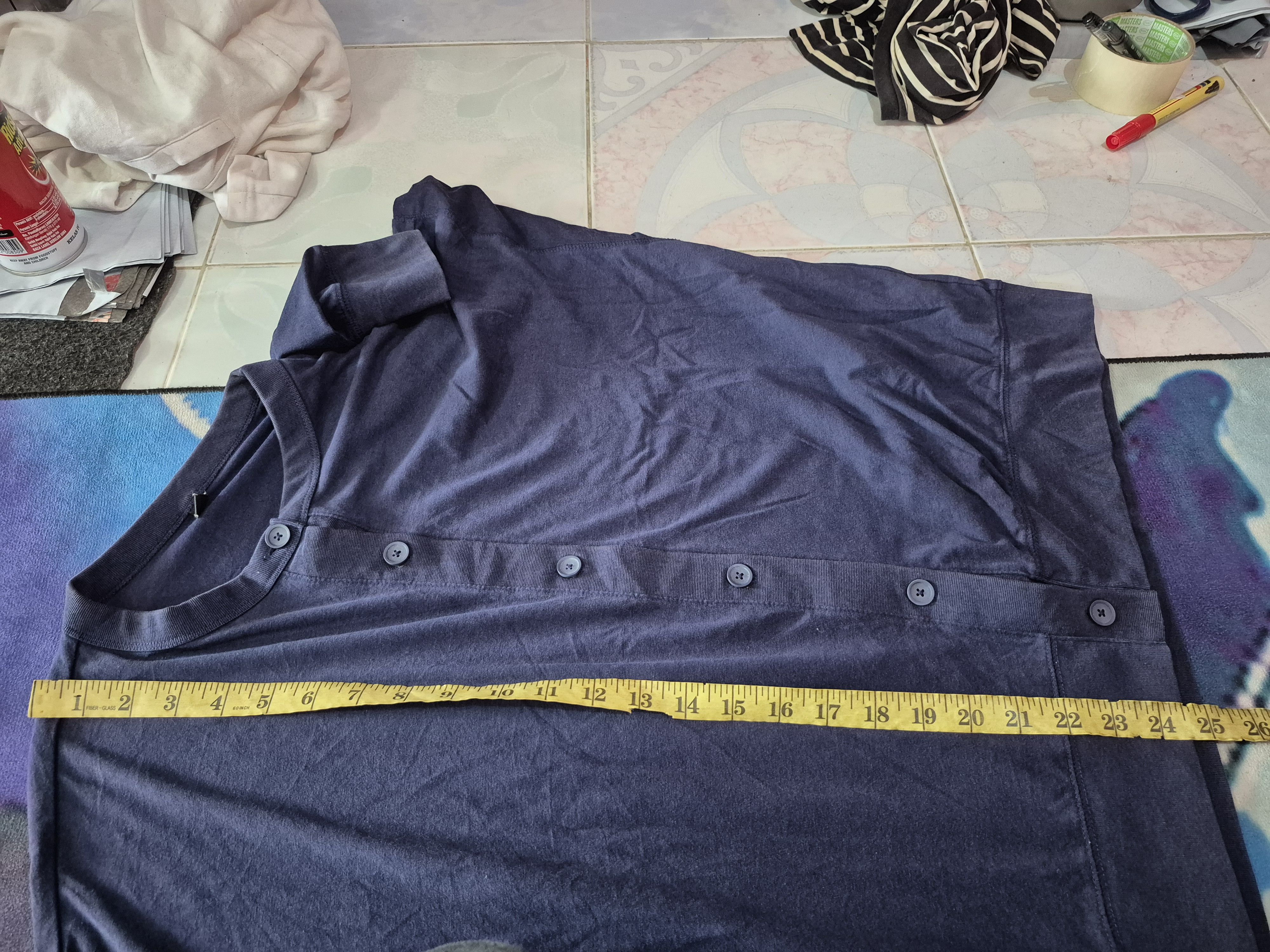 Japanese Brand 🔥 Uniqlo Navy Light Button Jacket Cardigan Size US XXL / EU 58 / 5 - 8 Thumbnail