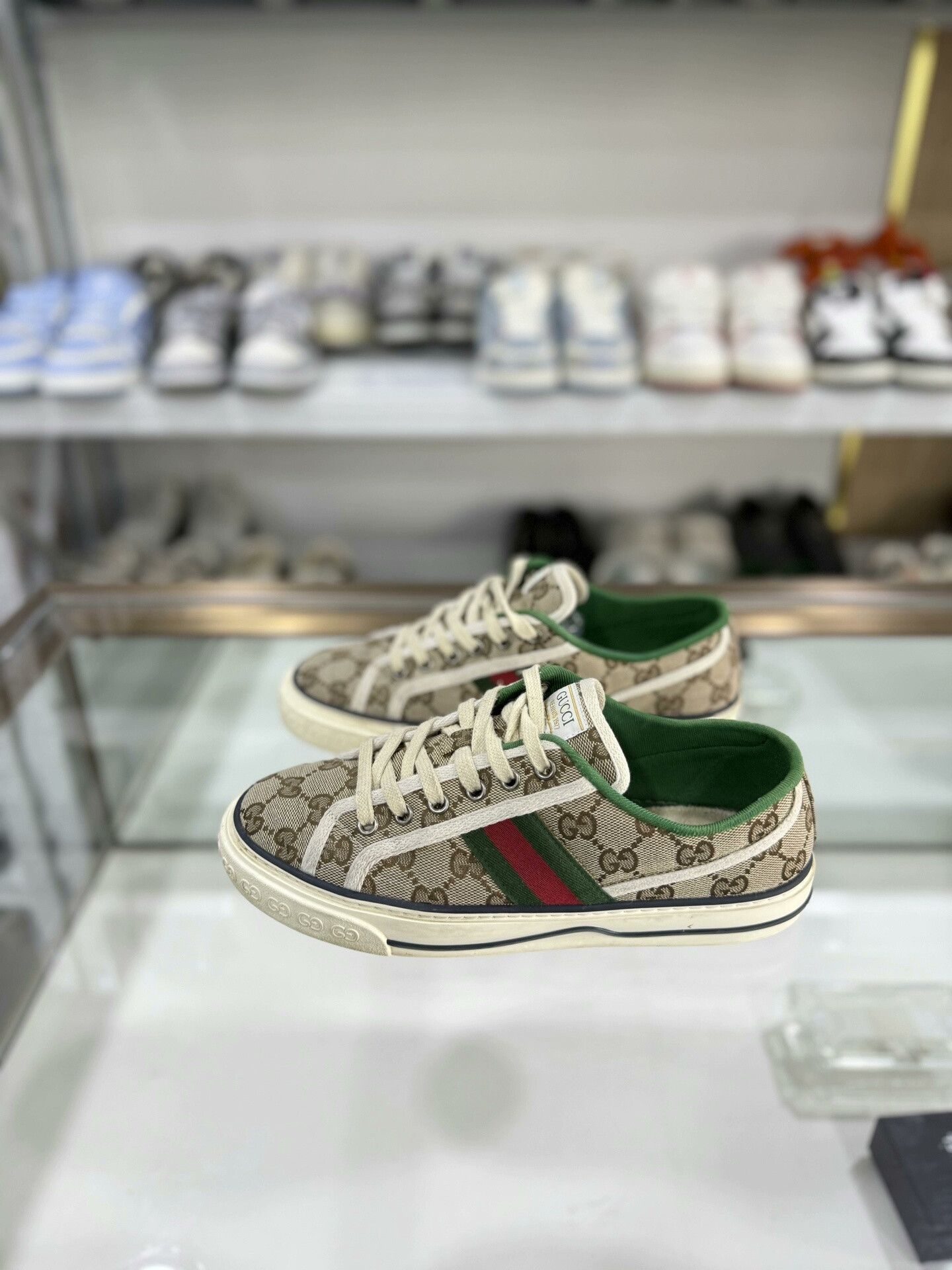 Gucci Gucci 1977 GG Monogram Sneakers Size US 7.5 / IT 37.5 - 1 Thumbnail