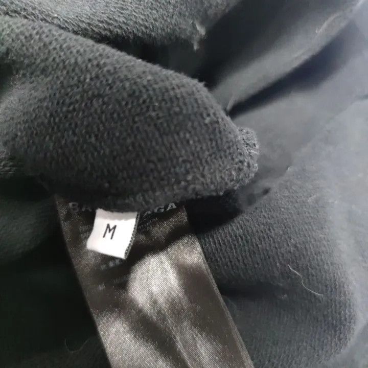 Balenciaga Balenciaga Hooded Long Sleeve Sweatshirt Black 0079-2507 Size M / US 6-8 / IT 42-44 - 1 Thumbnail