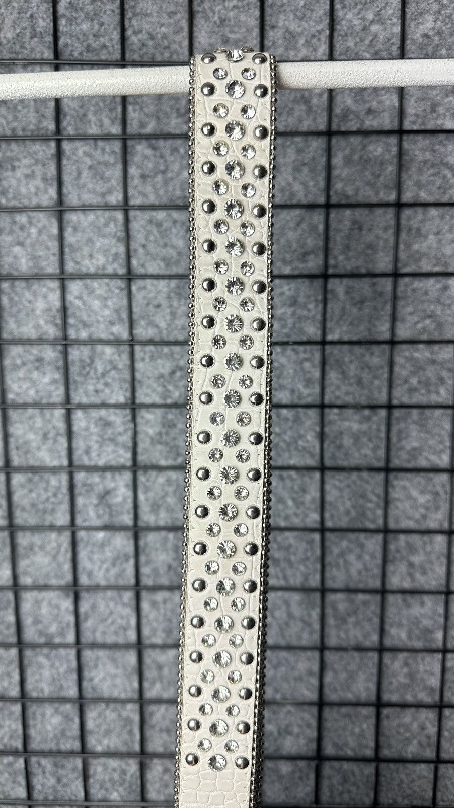 Other Streetwear Y2K Faux Croc Rhinestone Studded Belt Size OS Size ONE SIZE - 6 Thumbnail