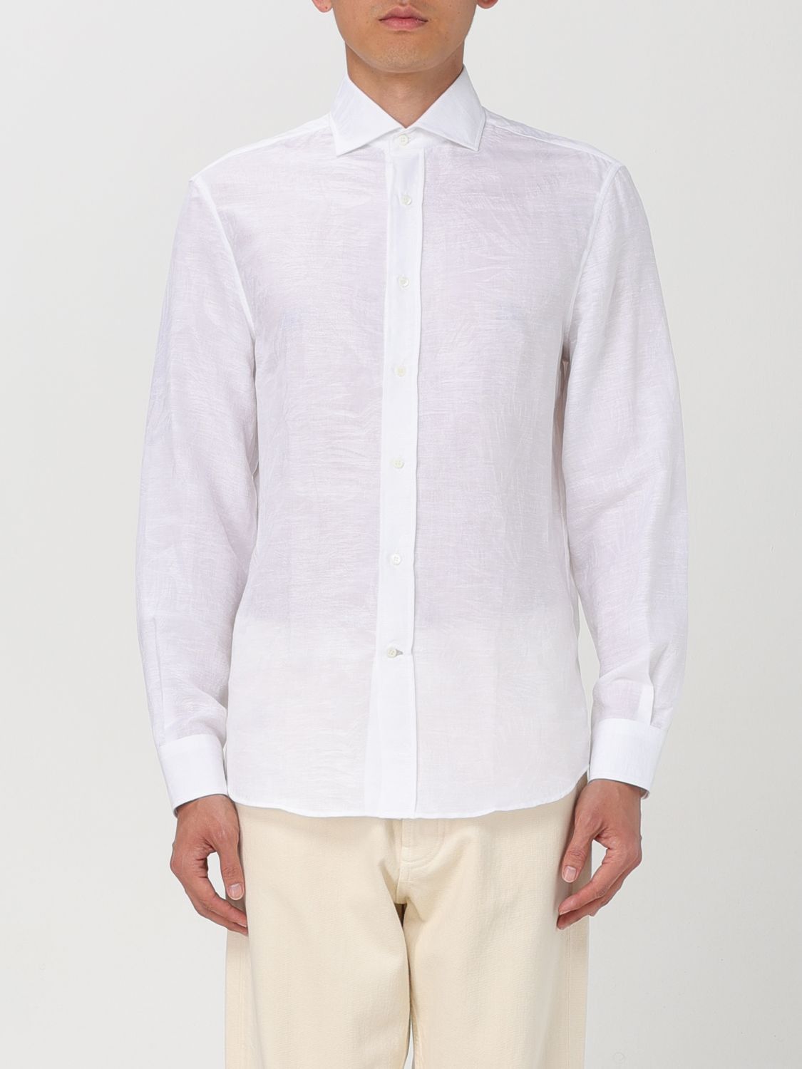 image of Brunello Cucinelli Shirt Men White (Size Medium)