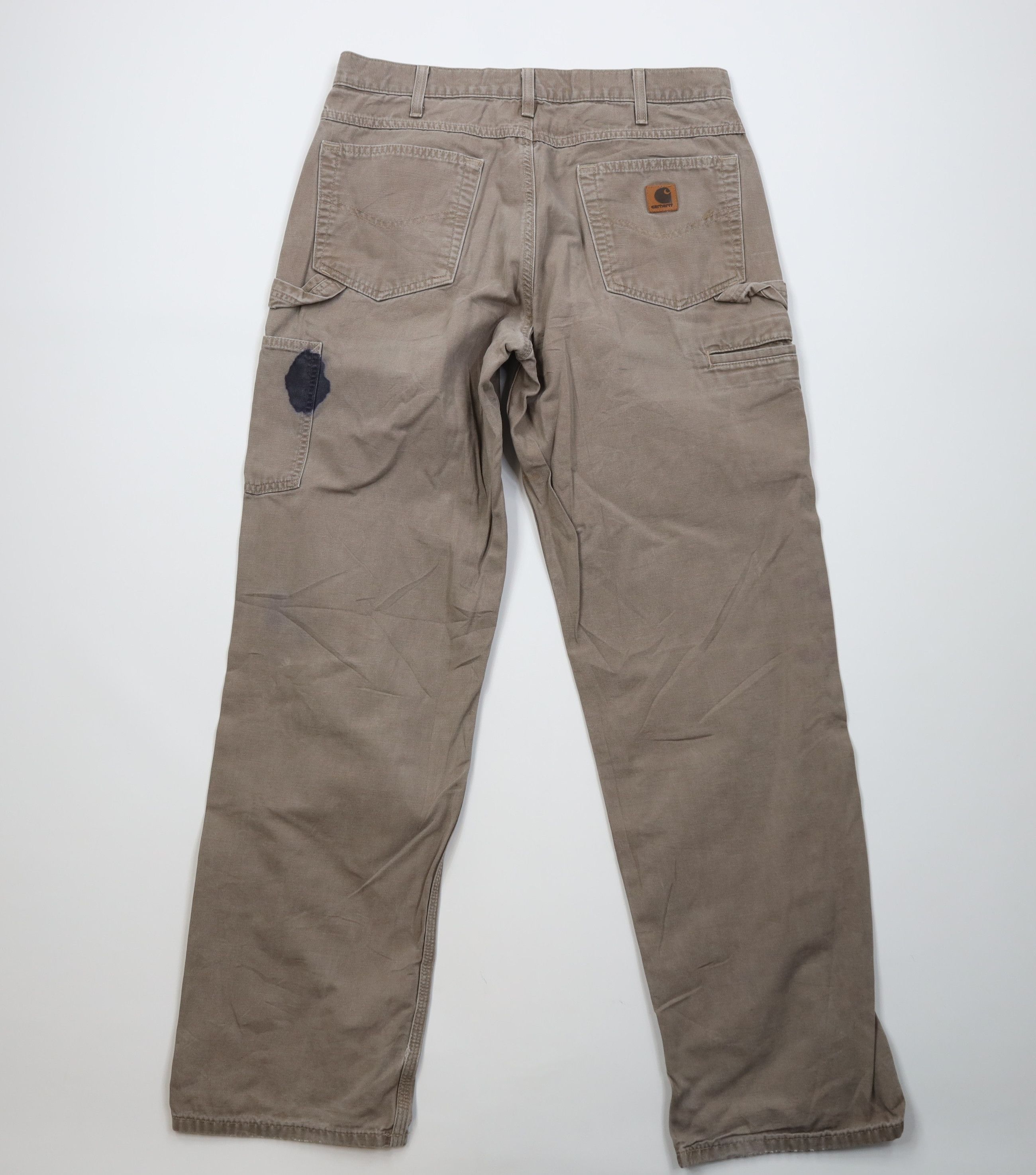 Carhartt Vintage Y2K Carhartt Loose Fit Wide Leg Canvas Pants Beige Size US 34 / EU 50 - 12 Thumbnail