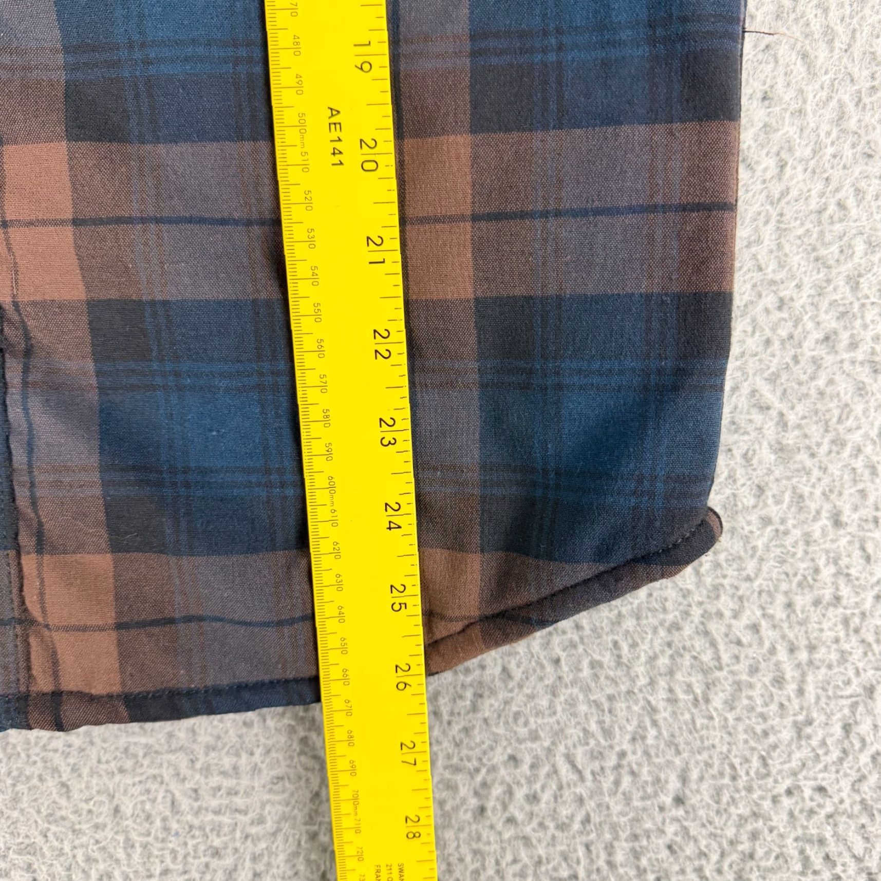 Vintage Iron and Resin Carpenter Shirt Jacket Men XS Blue Plaid Quilted Long Sleeve Shirt Size US XS / EU 42 / 0 - 6 Thumbnail