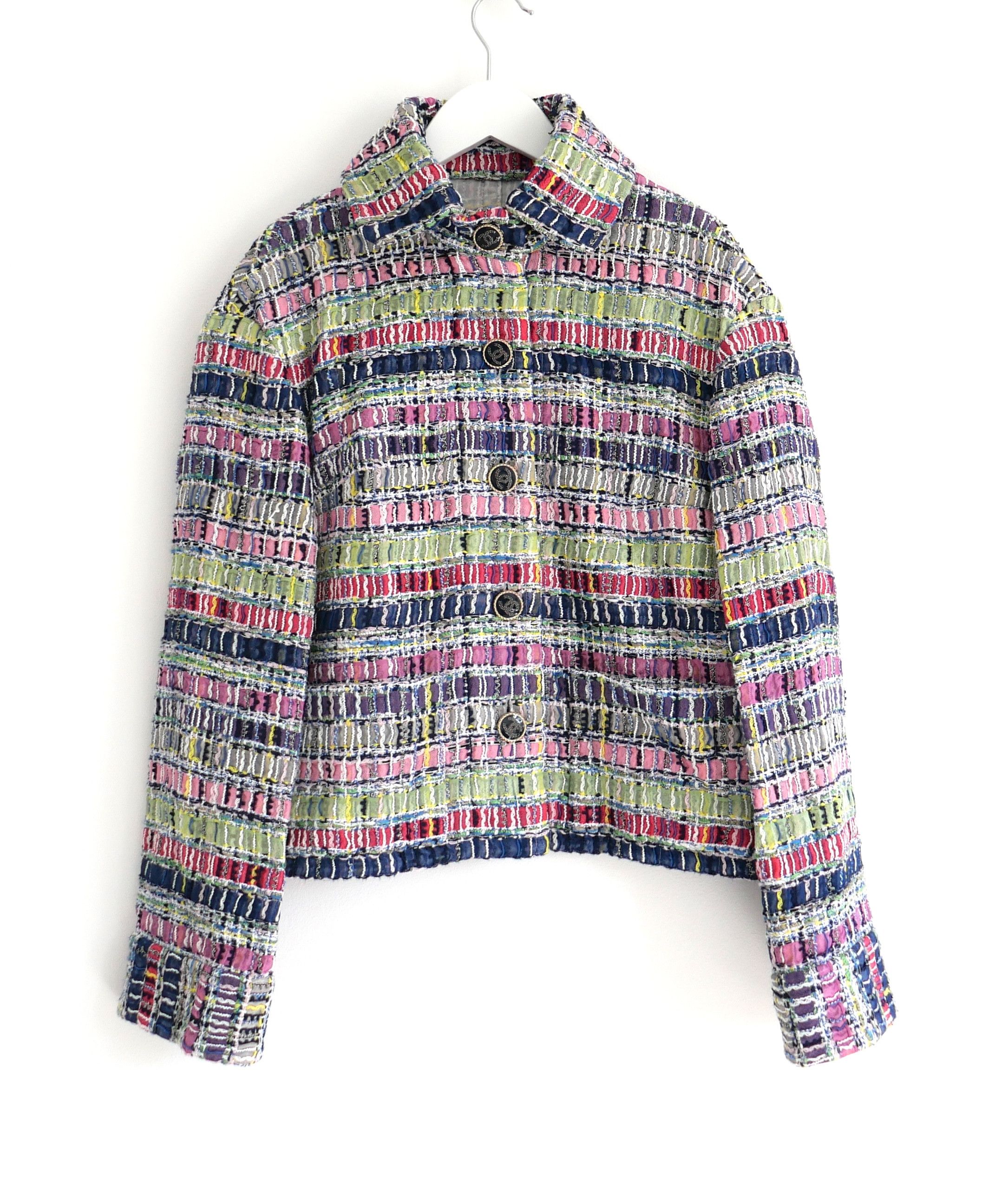 Chanel Chanel Spring 2021 Candy Fantasy Tweed Jacket Size XS / US 0-2 / IT 36-38 - 1 Thumbnail