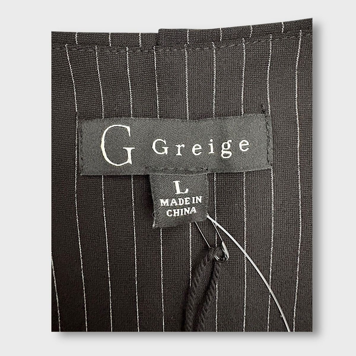 Other Greige Women’s Black Pinstripe Dressy Formal Vest Sz L Size L / US 10 / IT 46 - 7 Thumbnail
