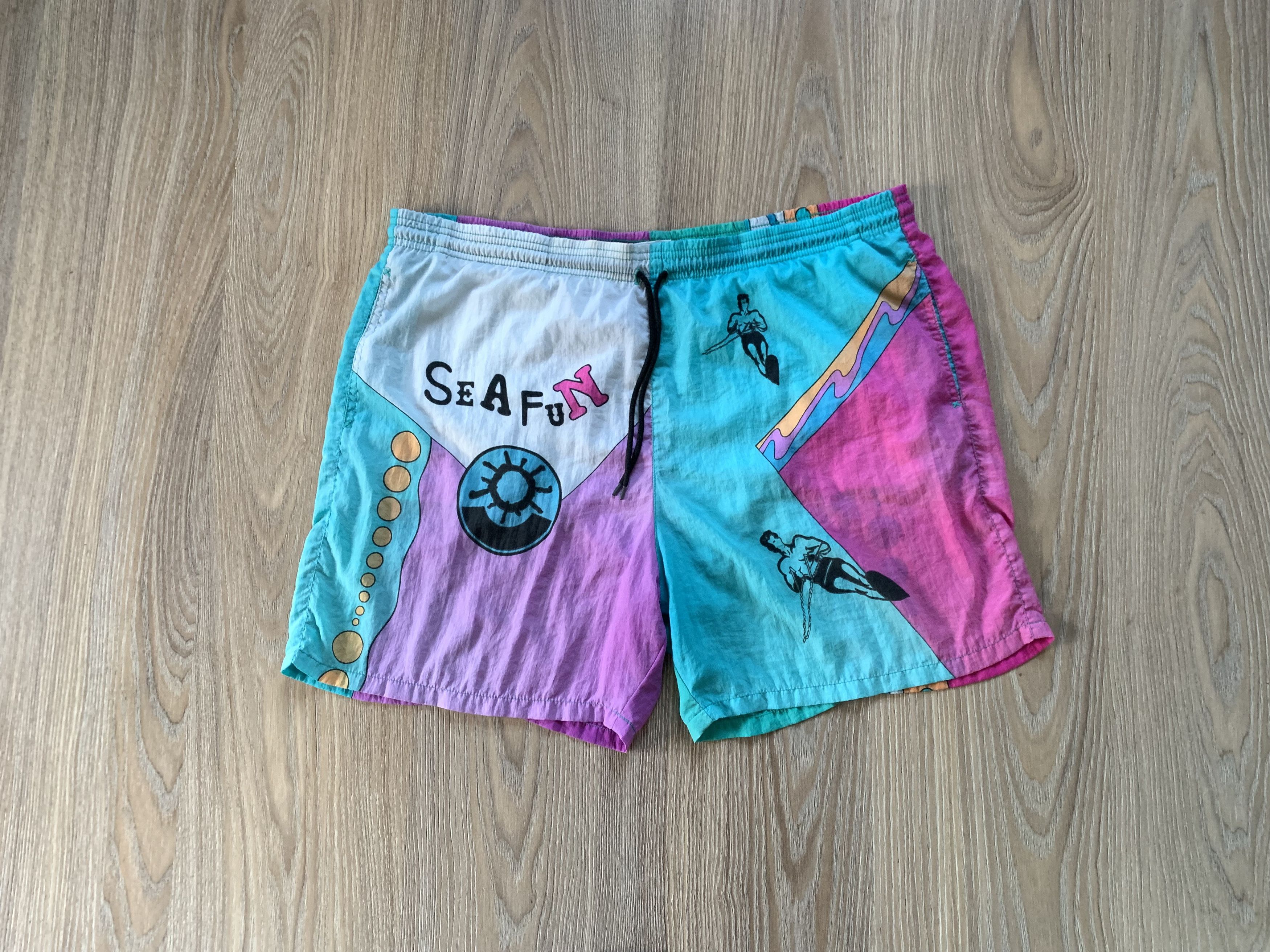 Vintage Playcrew Vintage Surf Beach Shorts Size US 32 / EU 48 - 2 Thumbnail