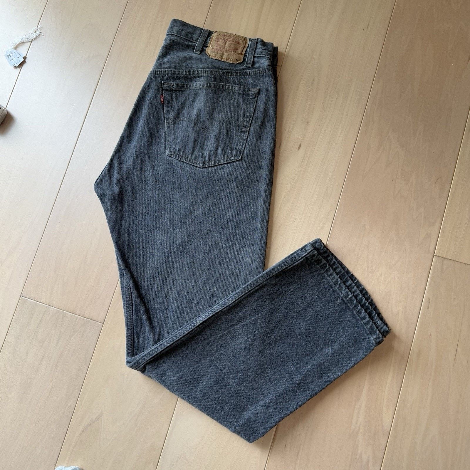 Levi's × Vintage Vintage Levis 501 Jeans 36 Black 80s Made in USA Workwear Size US 36 / EU 52 - 10 Thumbnail