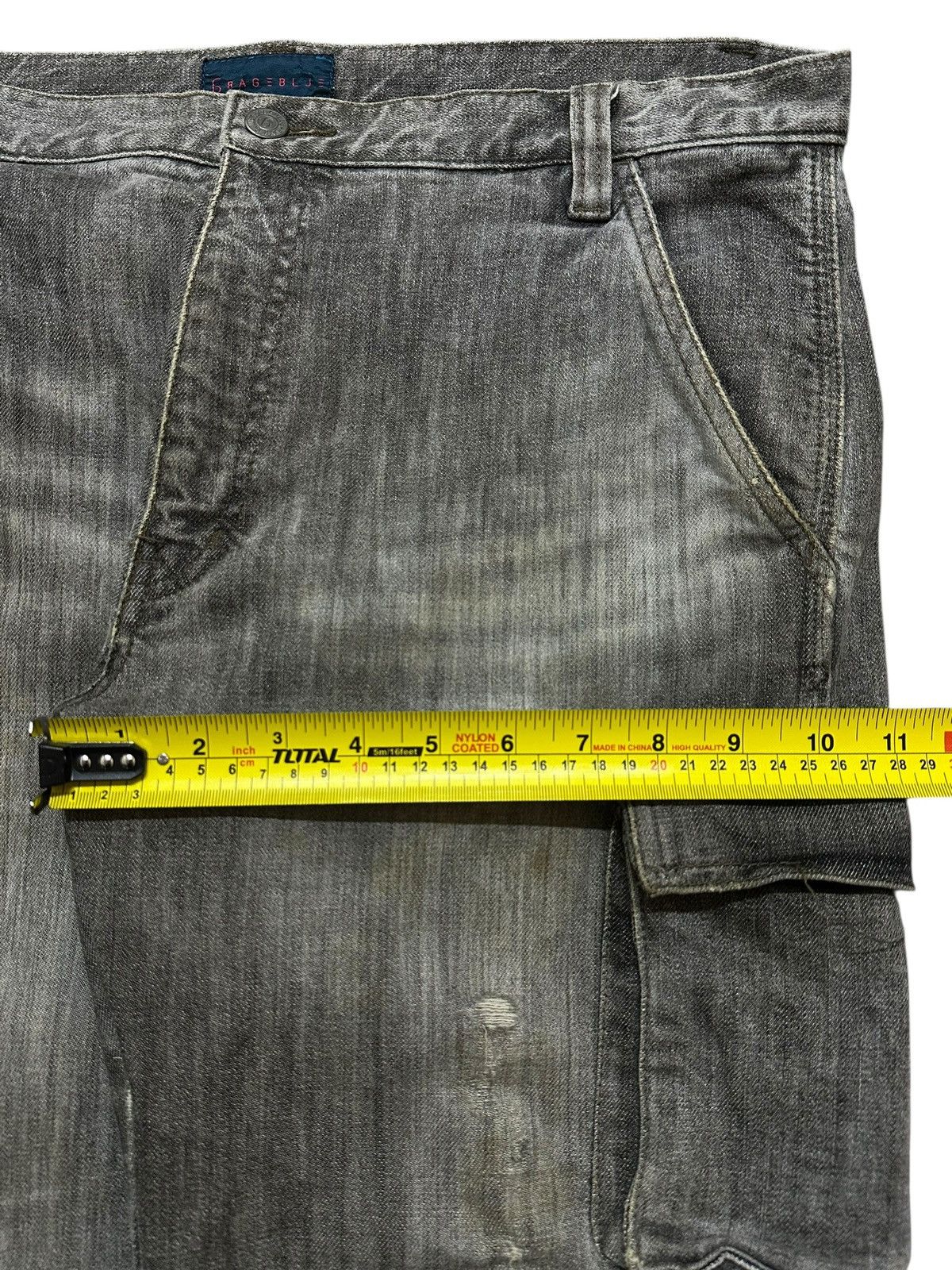 Japanese Brand Vintage Japanese Brand Mud Wash Faded Cargo Style Jeans Size US 34 / EU 50 - 12 Thumbnail