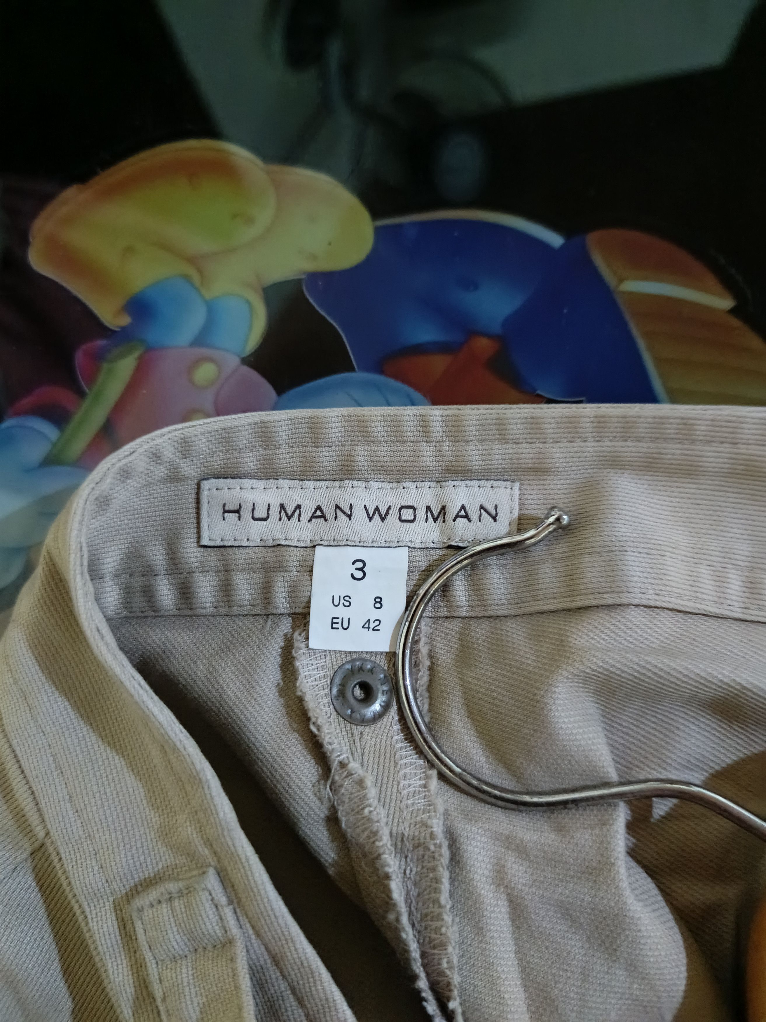 Human Woman wide leg cargo style pants