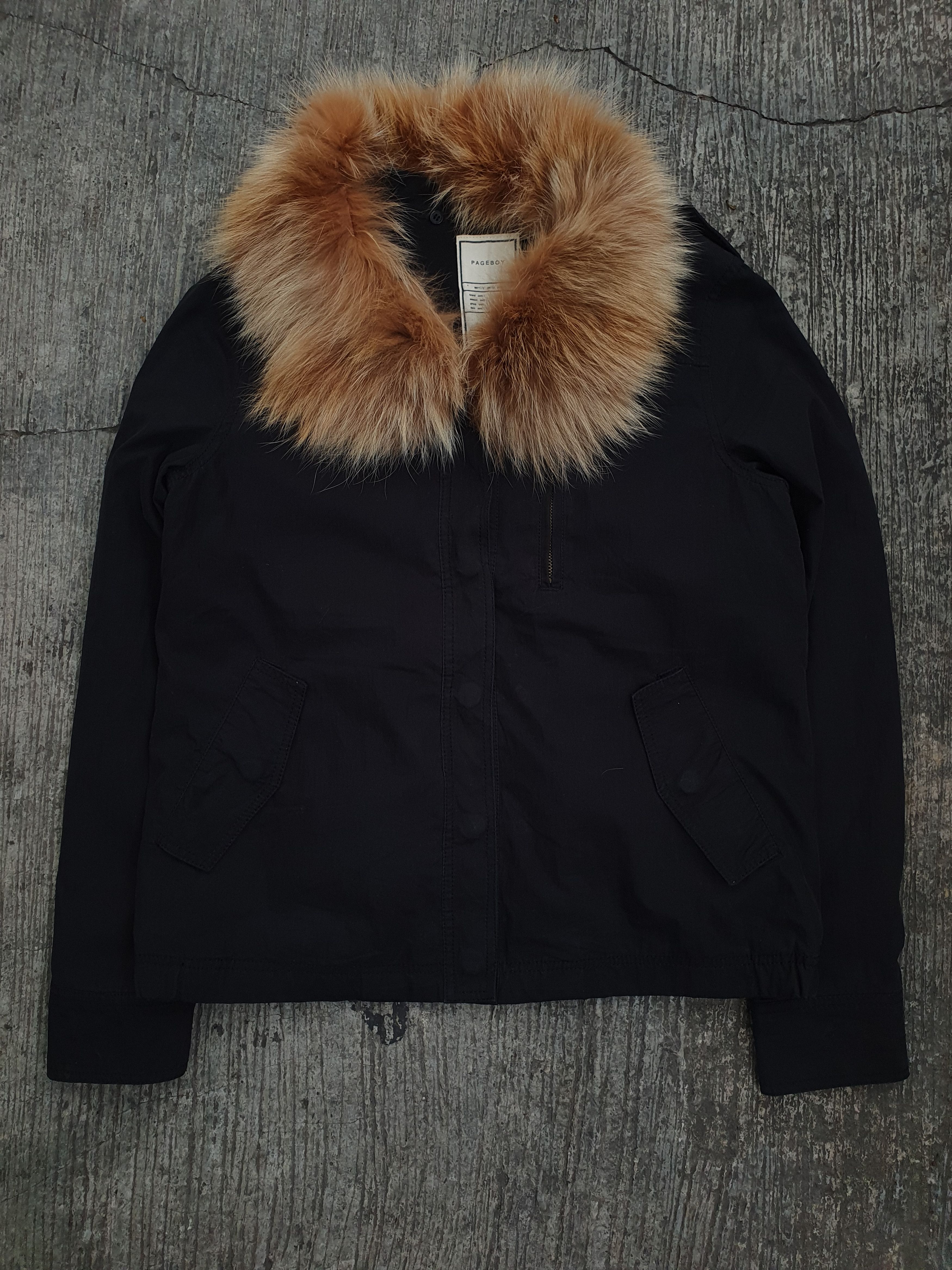 If Six Was Nine Fox Fur Collar Military Jacket Size US S / EU 44-46 / 1 - 2 Thumbnail
