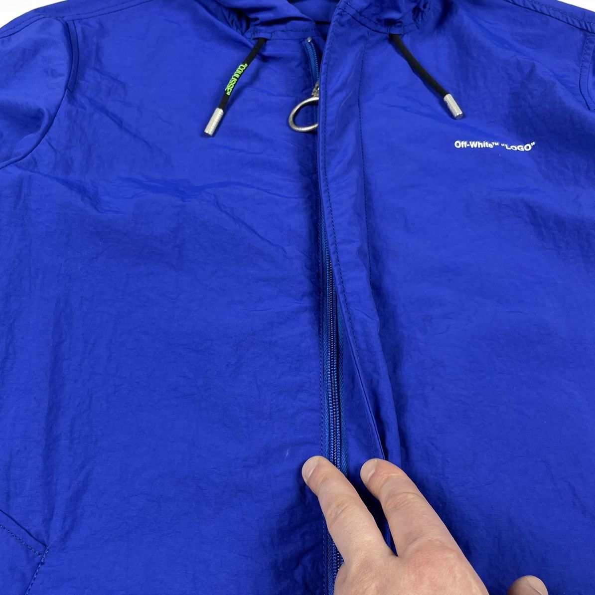 Off-White Off-White Logo Windbreaker Coat Full-length jackets Size US S / EU 44-46 / 1 - 9 Thumbnail