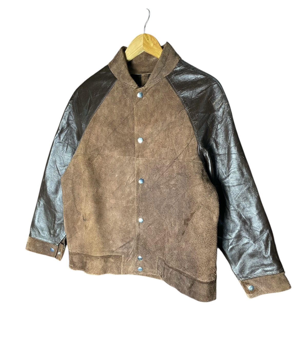 Leather Vintage Handmade Real Leather Bomber Jacket Size US S / EU 44-46 / 1 - 3 Thumbnail