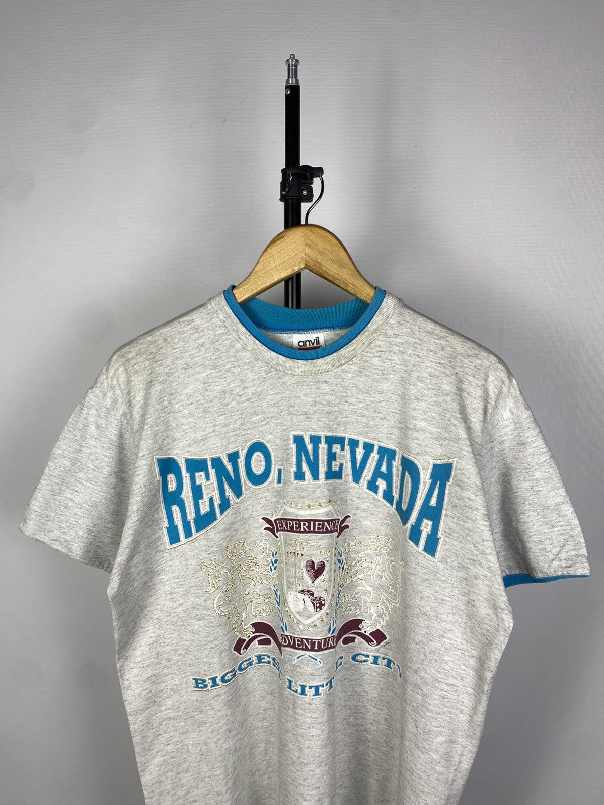 Japanese Brand × Vintage Vintage 90s Y2K Reno Nevada USA Logo T Shirt Size US L / EU 52-54 / 3 - 2 Thumbnail