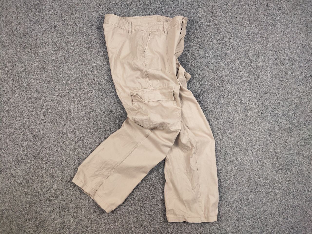 Japanese Brand Vintage Japanese Casual Beige Baggy Cargo Pants Y2K Style Size US 32 / EU 48 - 13 Thumbnail
