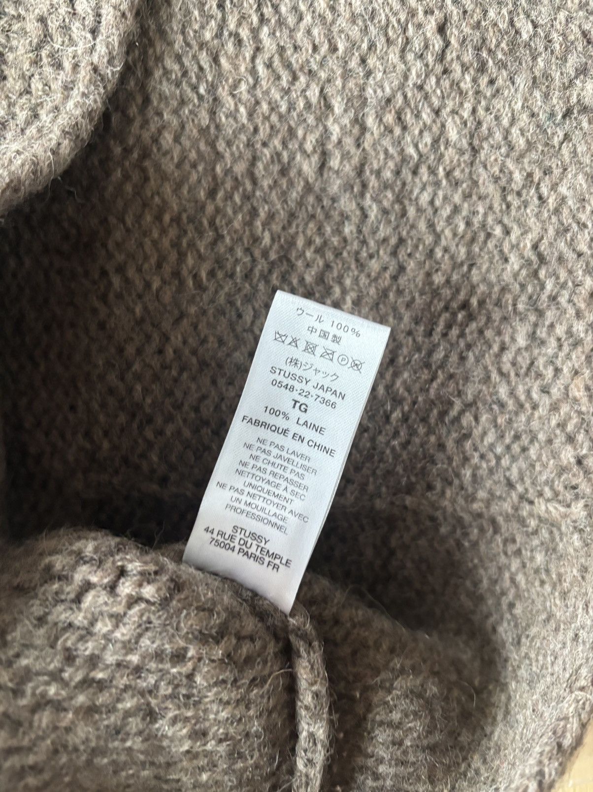 DENIM TEARS × Stussy Stussy x Denim Tears Sweater Zip-Up Size US XL / EU 56 / 4 - 8 Thumbnail