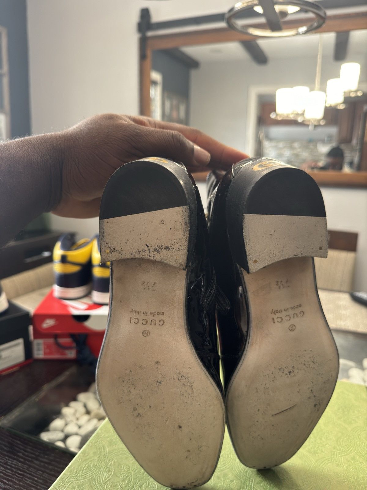 Gucci Gucci Patent Leather Logo Boots Size US 7 / EU 40 - 5 Thumbnail