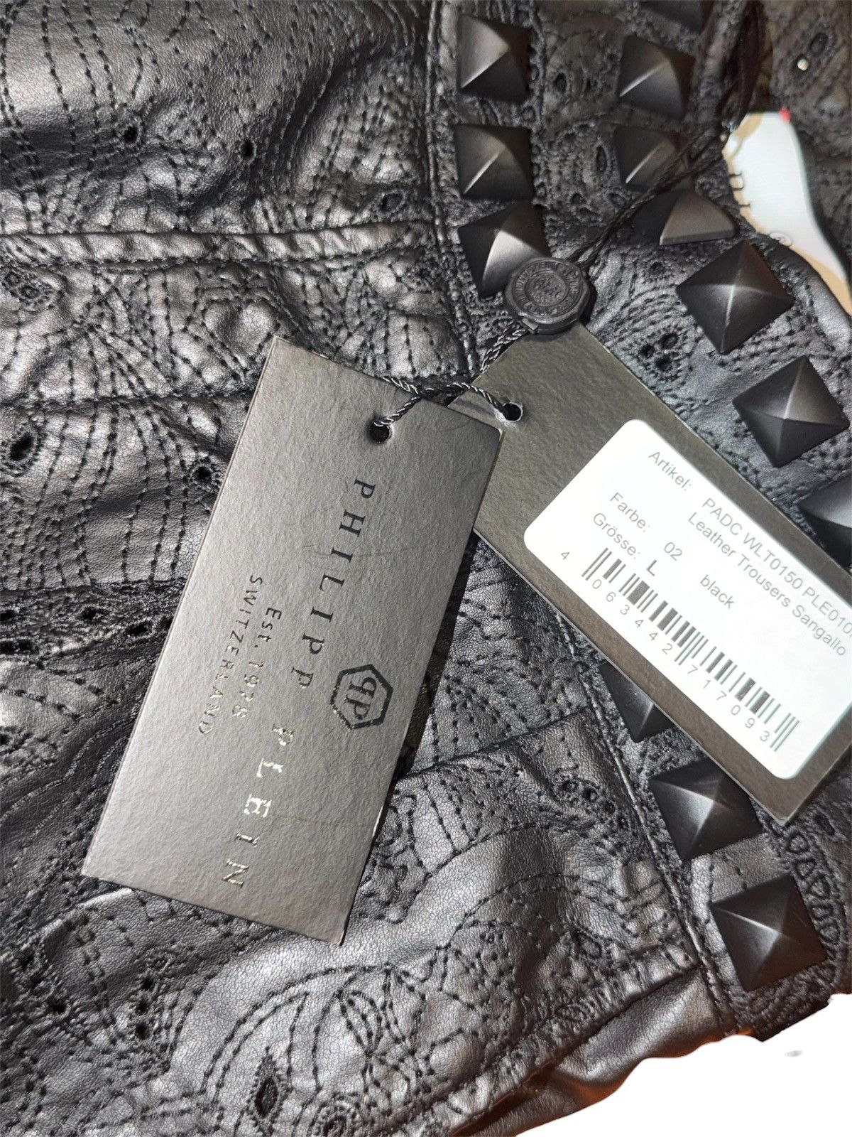 Philipp Plein Philipp Plein Rare Piece Leather Troussers Sangalo Size 25" / US 0 / IT 36 - 3 Thumbnail