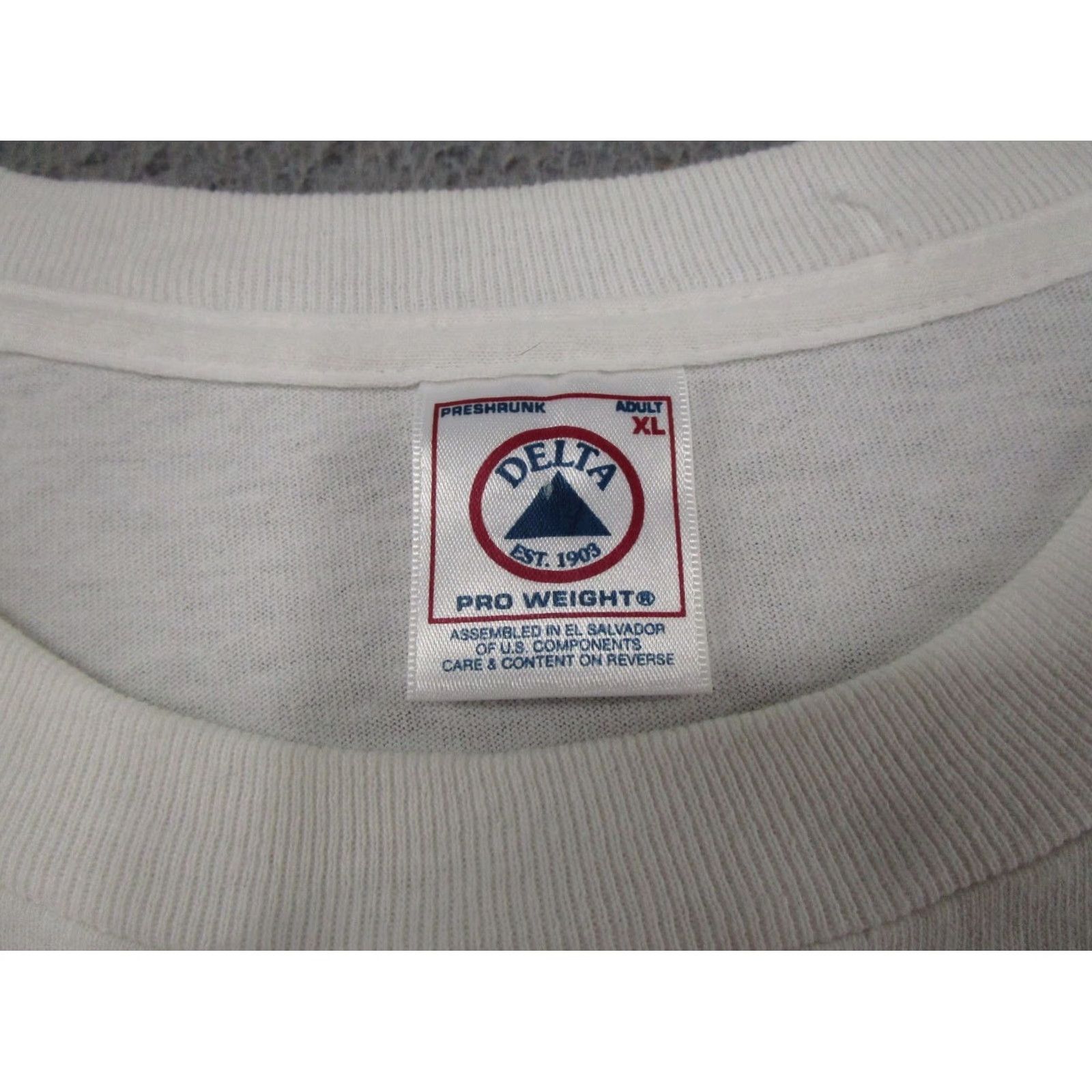 Delta VINTAGE Wisconsin State Map Cheese Graphic T-Shirt Mens XL White 90s 1990-1999 Delta Shirt Mens XL 90s Wisconsin Map Cheese Graphic T-Shirt Size US XL / EU 56 / 4 - 3 Thumbnail