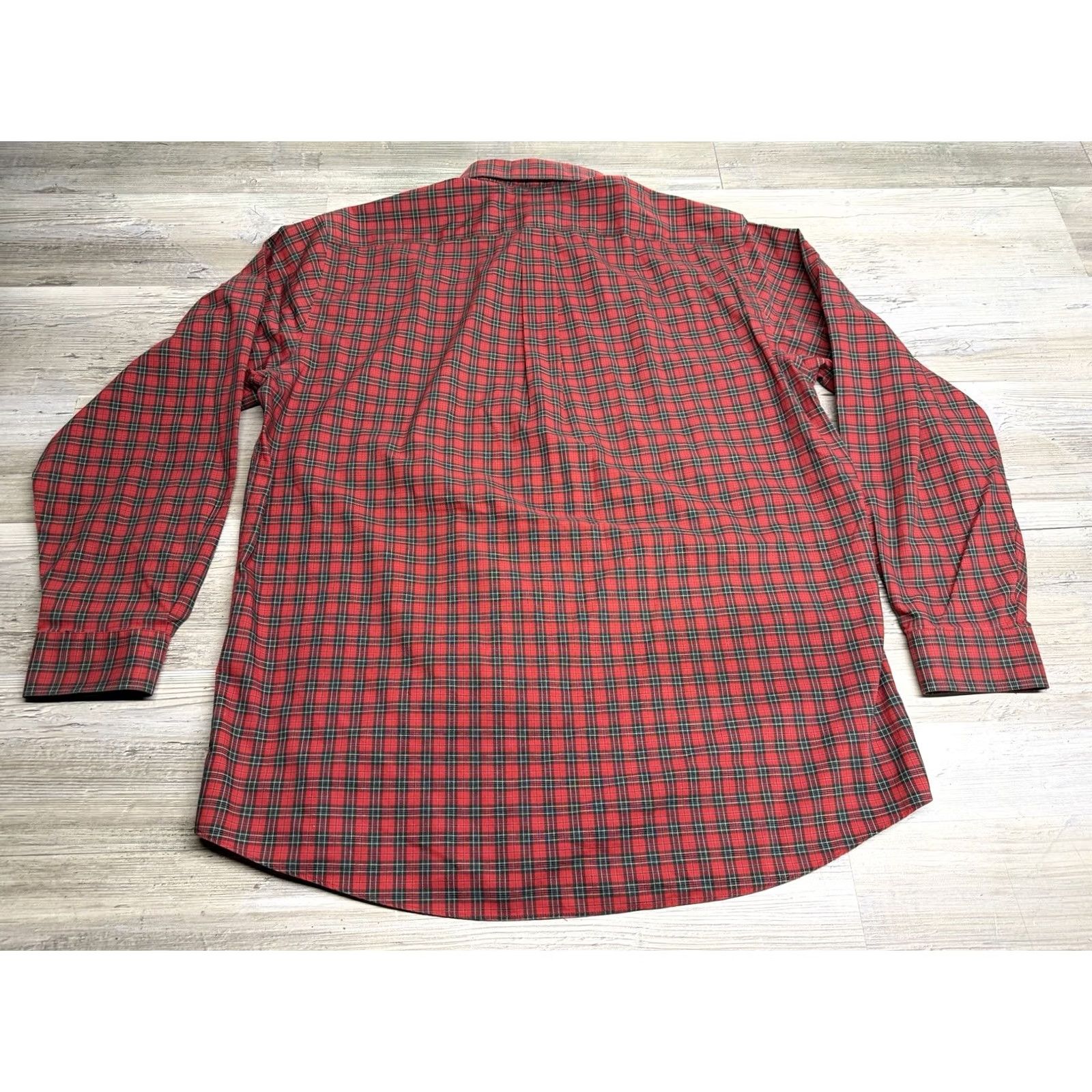 Vintage VINTAGE LL Bean Button-Down Shirt Mens L Red Plaid Long Sleeve Button-Up Collared Cotton Retro Classic Outdoor Mens Size US L / EU 52-54 / 3 - 2 Thumbnail