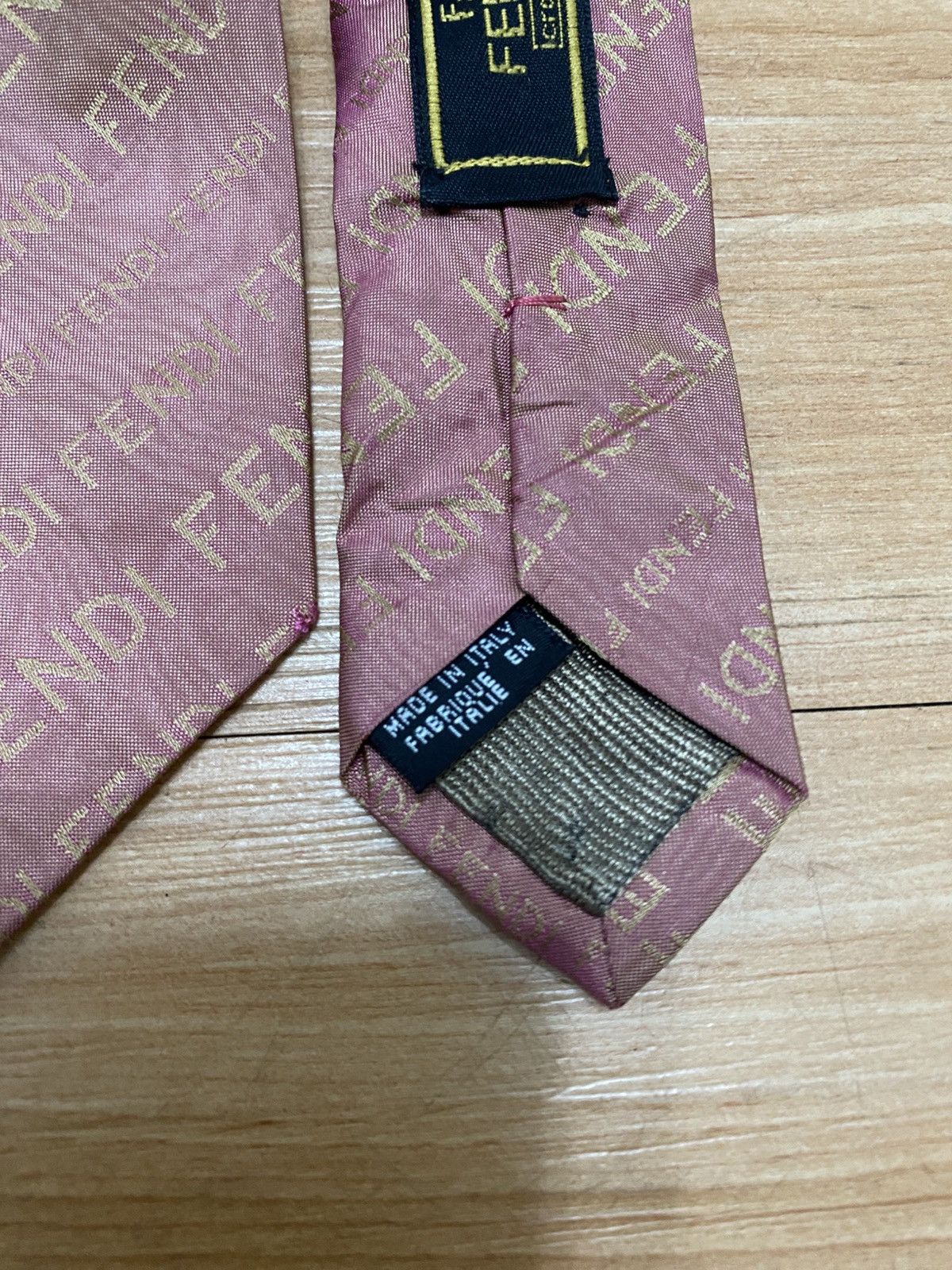 Fendi Vintage fendi full printed tie very rare Size ONE SIZE - 3 Thumbnail