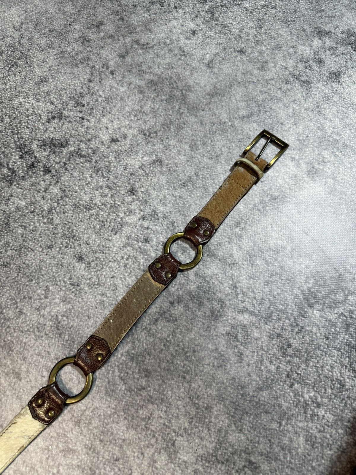 Cowboy Equipment × Leather Y2K Vintage Cowboy Leather Belts Streetwear Avant Garde Rare Size ONE SIZE - 2 Thumbnail