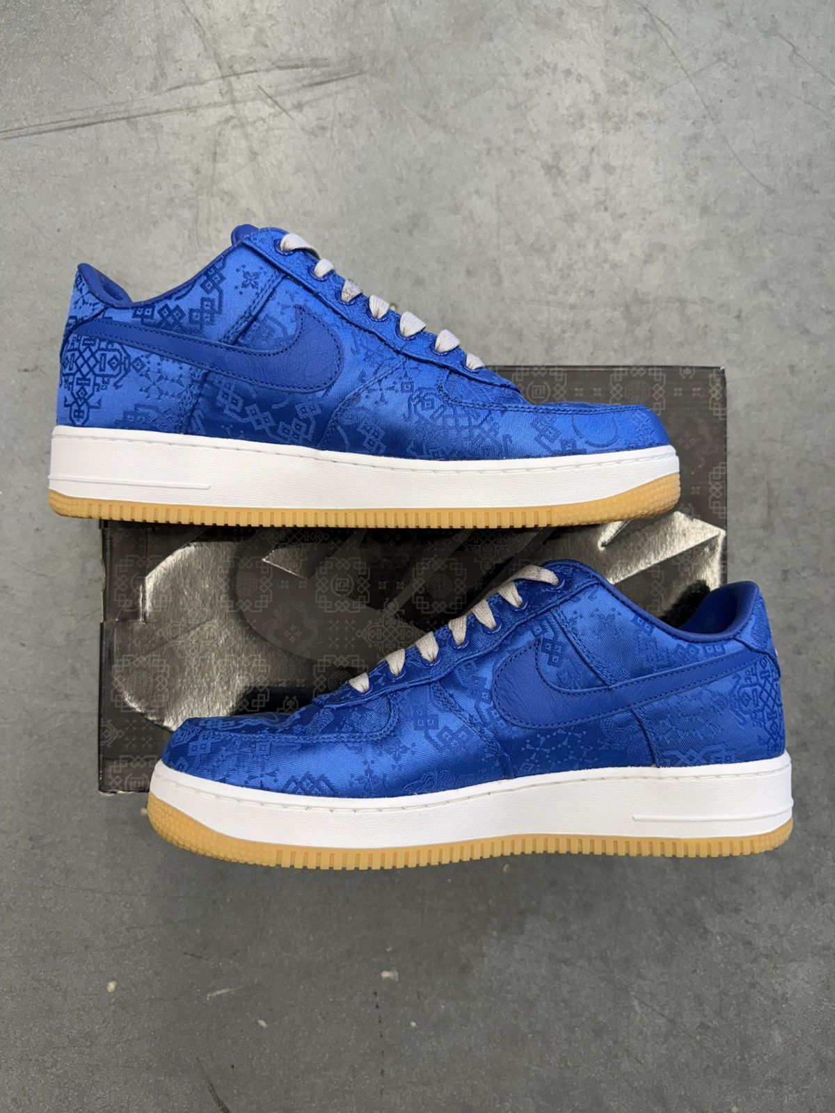 Nike 2019 Nike Air Force 1 Low CLOT Blue Silk Size US 10.5 / EU 43-44 - 2 Thumbnail