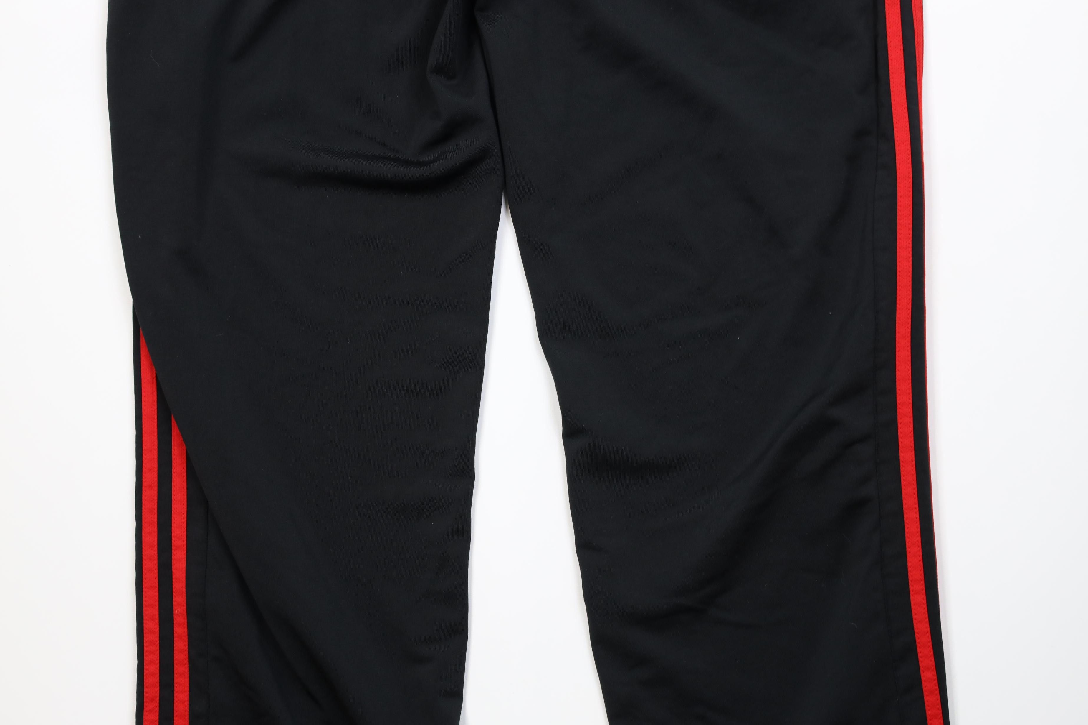 Adidas Vintage Y2K Adidas Striped Wide Leg Sweatpants Pants Black Size US 36 / EU 52 - 11 Thumbnail
