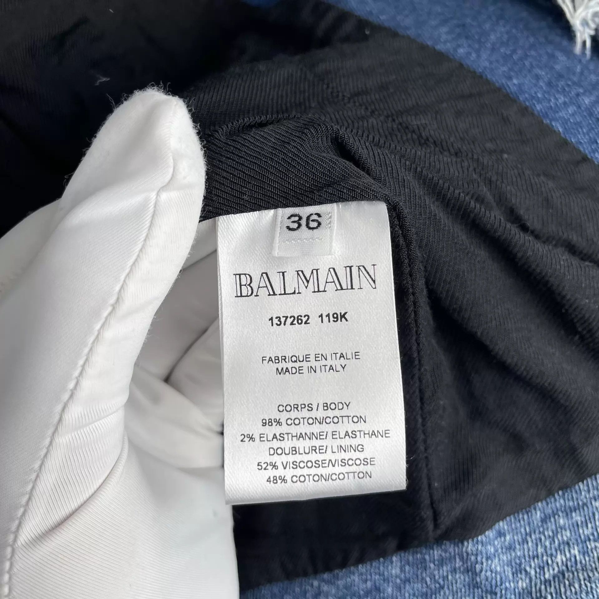 Balmain Balmain Denim Jacket Blue 36 260409ZPX9K02 Size XS / US 0-2 / IT 36-38 - 8 Thumbnail