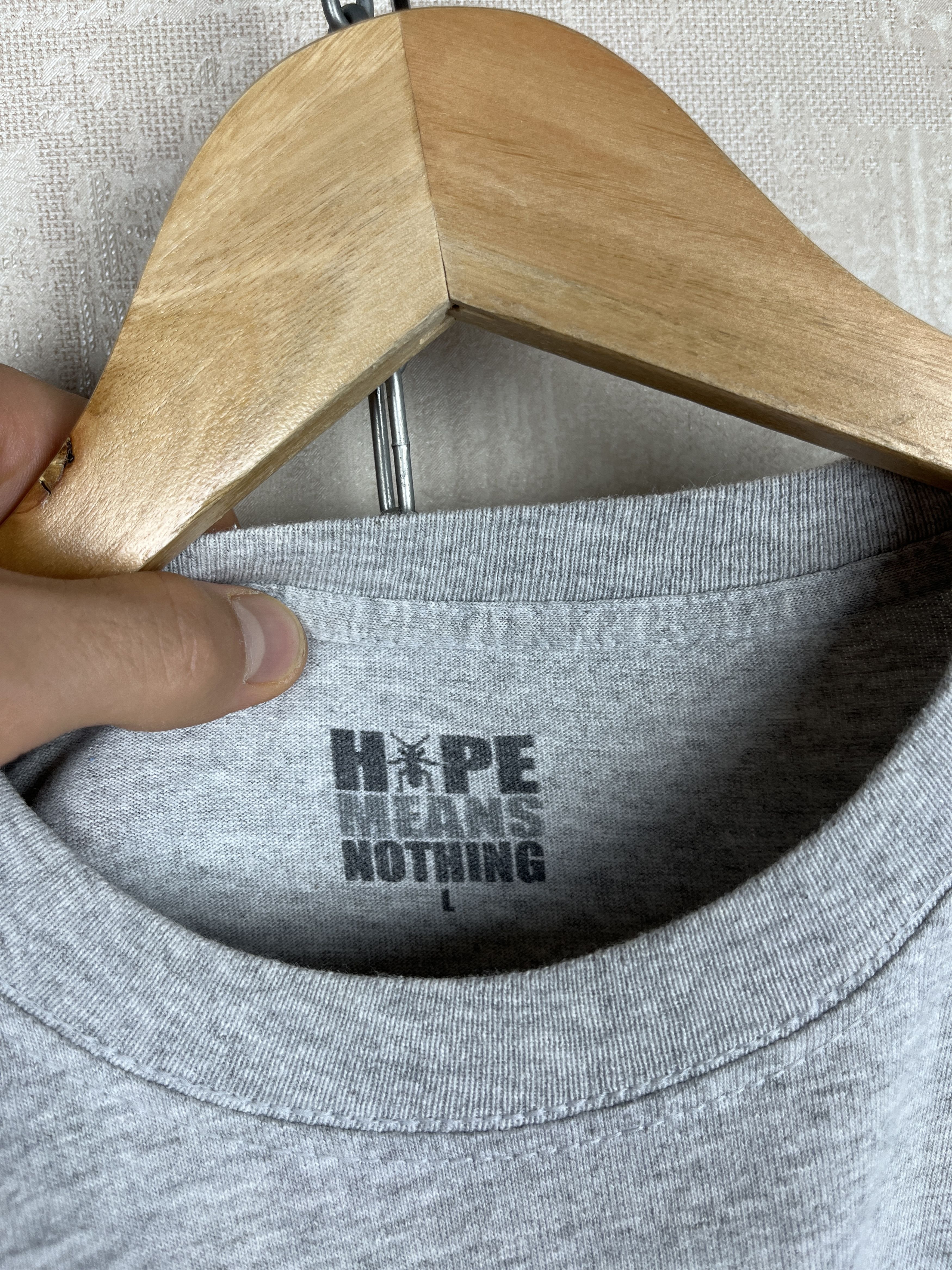 Hype Means Nothing Hype Means Nothing Lil Wayne T-shirt Size fits to S-M Gray Size US S / EU 44-46 / 1 - 9 Thumbnail