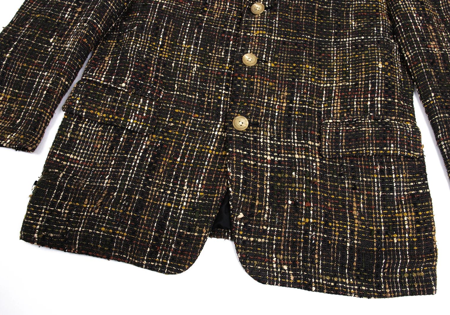 Yohji Yamamoto Yohji Yamamoto Silk Linen T Jacket Multi S Size US S / EU 44-46 / 1 - 8 Thumbnail