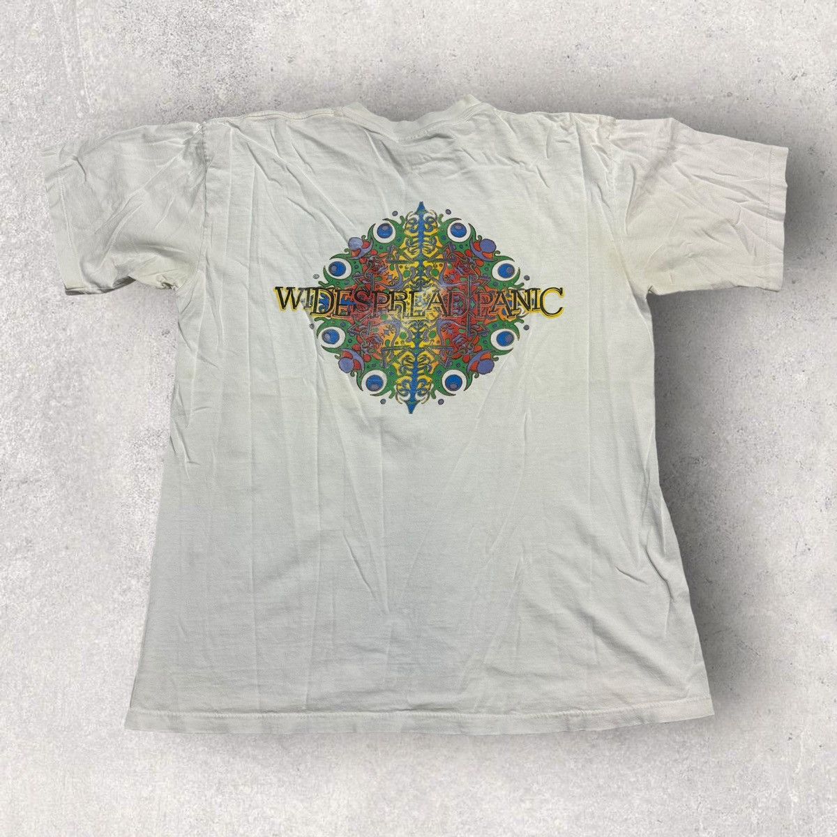 image of All Sport x Band Tees Vintage Widespread Panic Tee in White, Men's (Size XL)