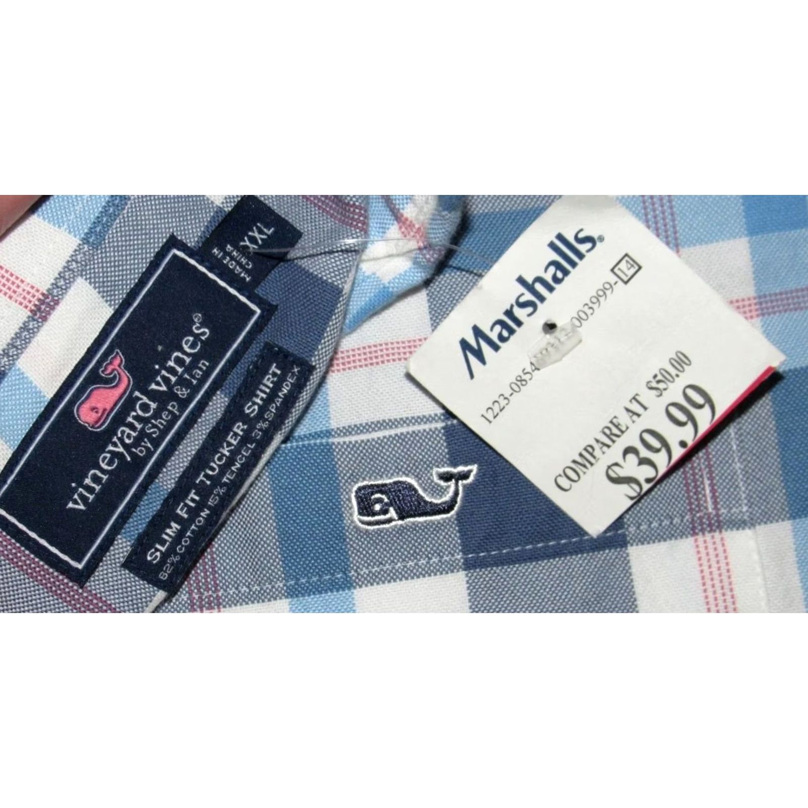 Vineyard Vines VINEYARD VINES Plaid Long Sleeve Button Down Tucker Shirt Slim XXL NWT Size US XXL / EU 58 / 5 - 3 Thumbnail