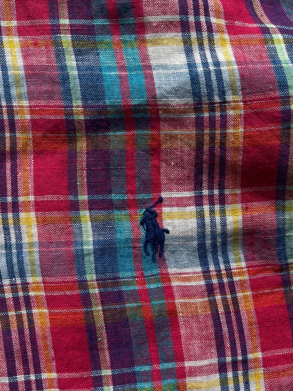 Ralph Lauren Polo Ralph Lauren Checked Plaid Shirt Sz L 100% Linen Size US L / EU 52-54 / 3 - 6 Thumbnail
