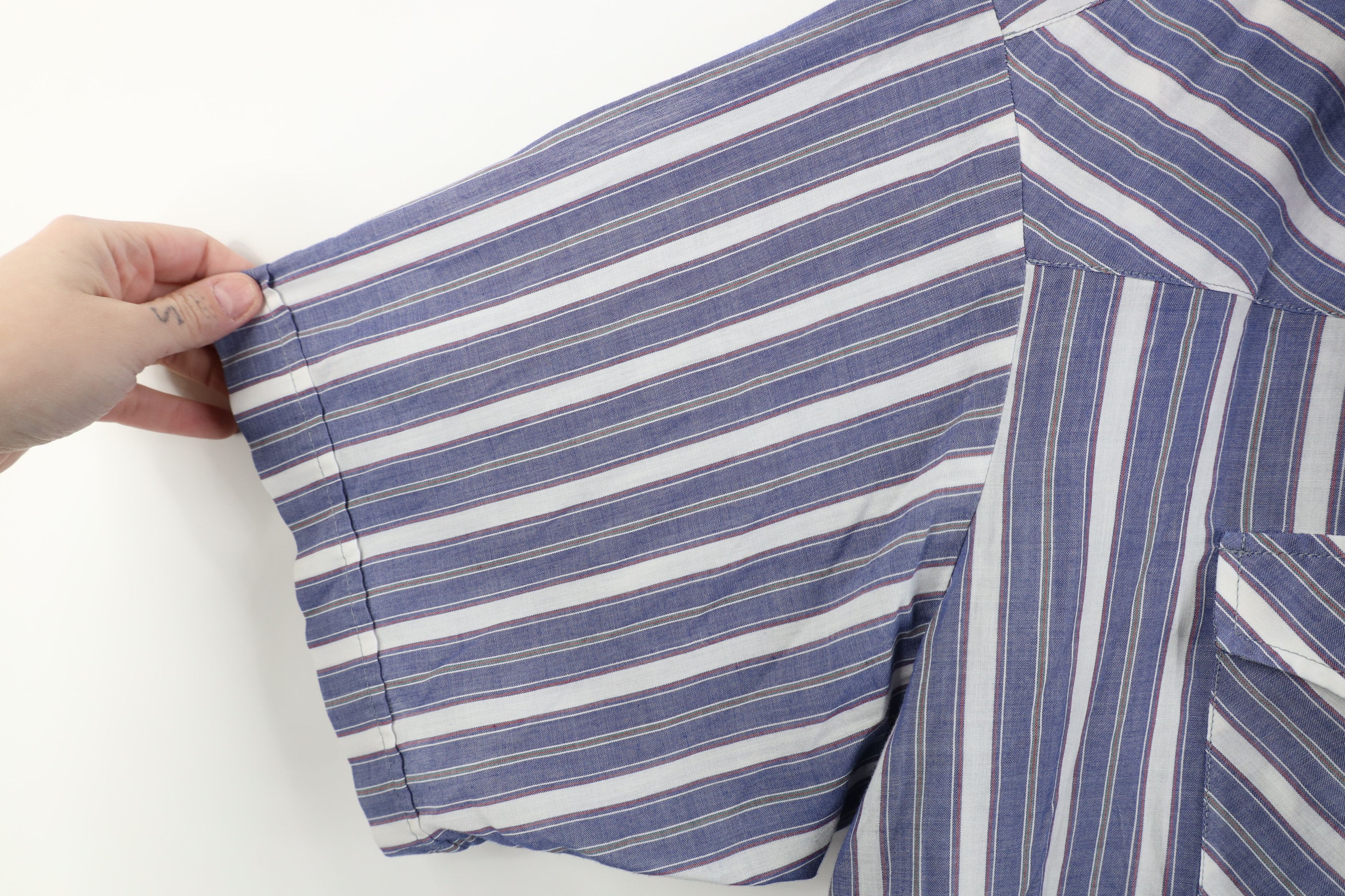 Vintage Vintage 90s Streetwear Rodeo Cowboy Striped Button Shirt Size US XXL / EU 58 / 5 - 11 Thumbnail
