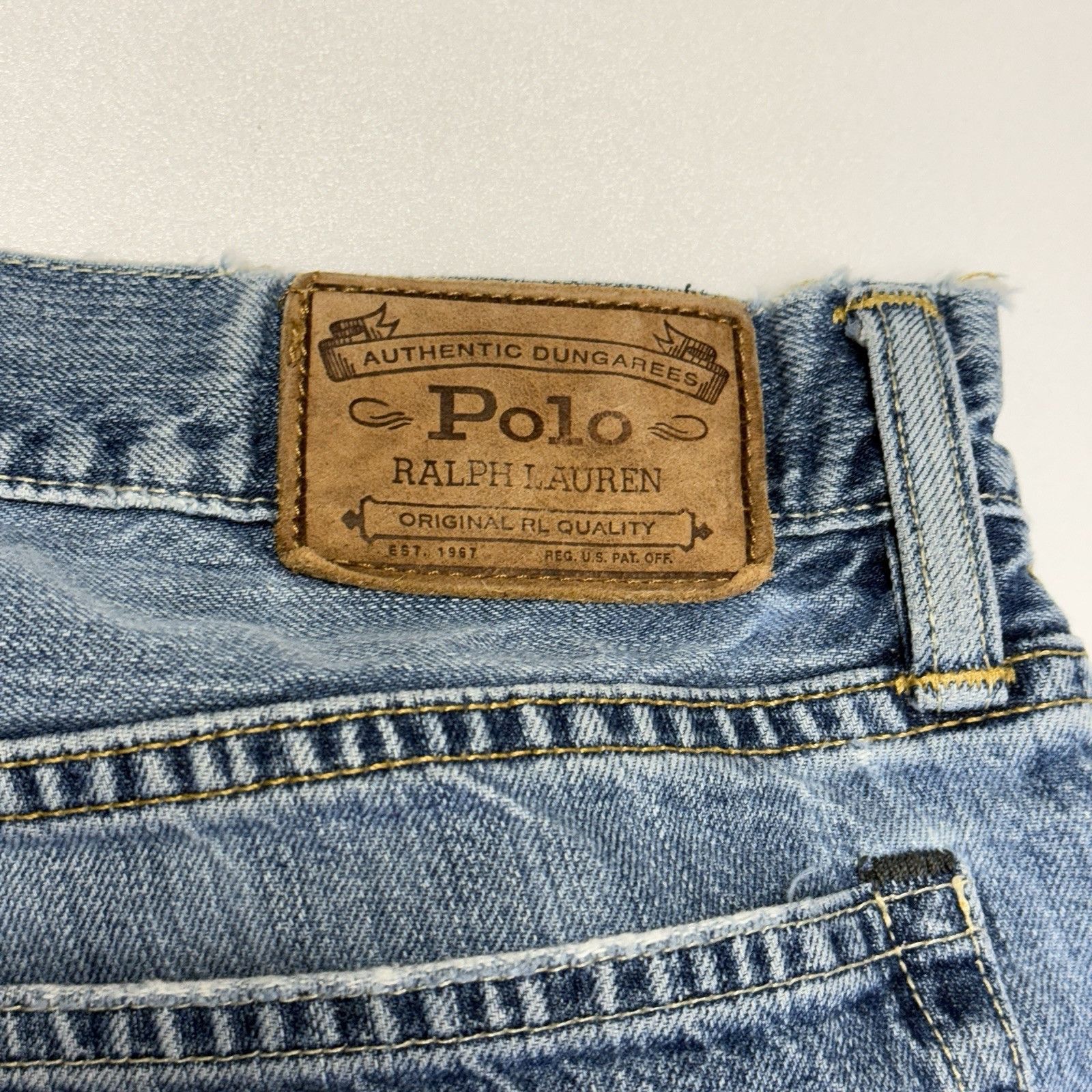 Richer Poorer Polo Ralph Lauren Jeans Mens 36x32 Medium Wash Denim Size US 36 / EU 52 - 10 Thumbnail