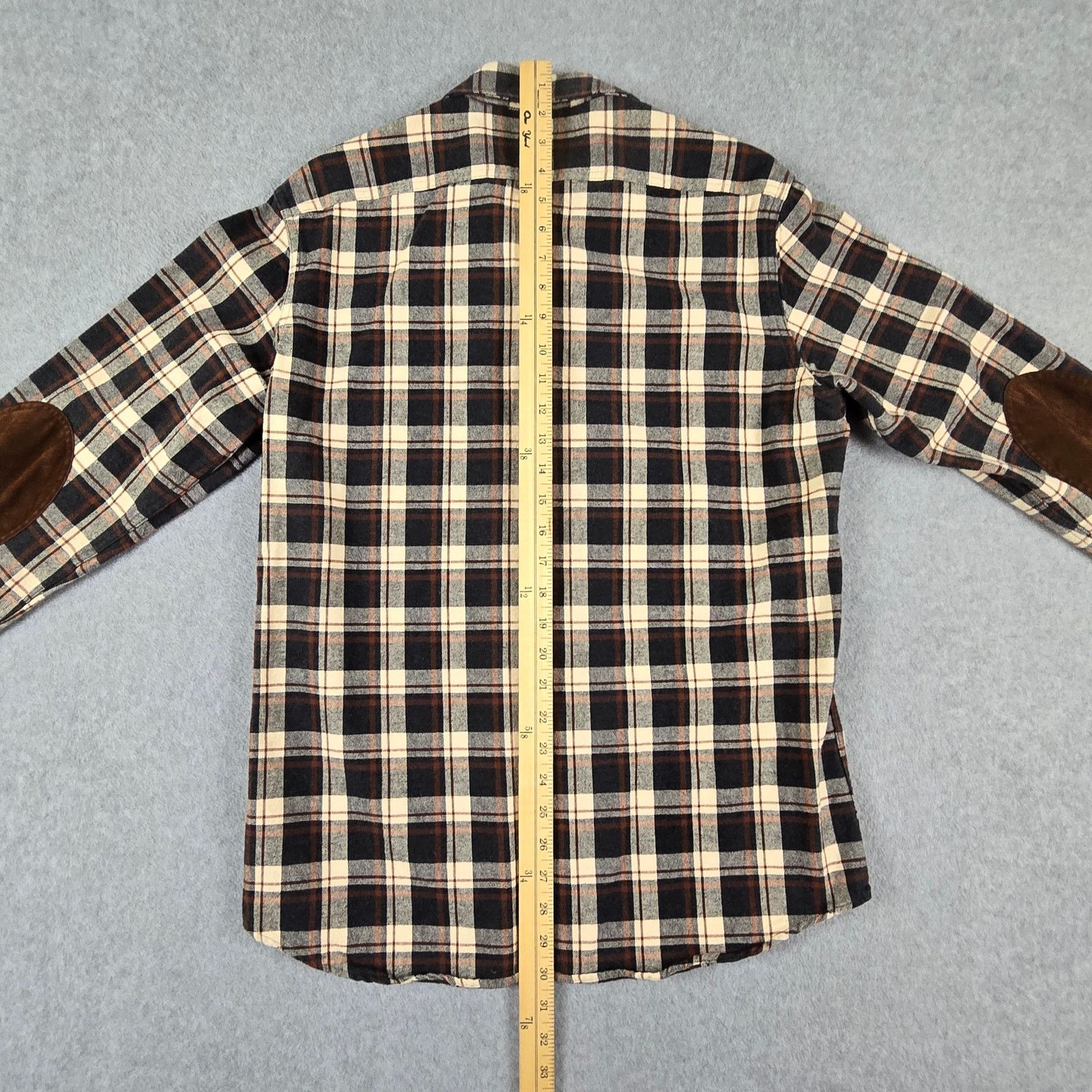 J.Crew J. Crew Mercantile Shirt Medium Brown Flannel Elbow Patches Size US M / EU 48-50 / 2 - 17 Thumbnail