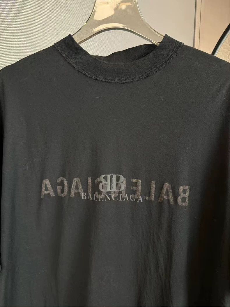 Balenciaga Balenciaga Black overlapping double-b printed blurry print Size US M / EU 48-50 / 2 - 3 Thumbnail