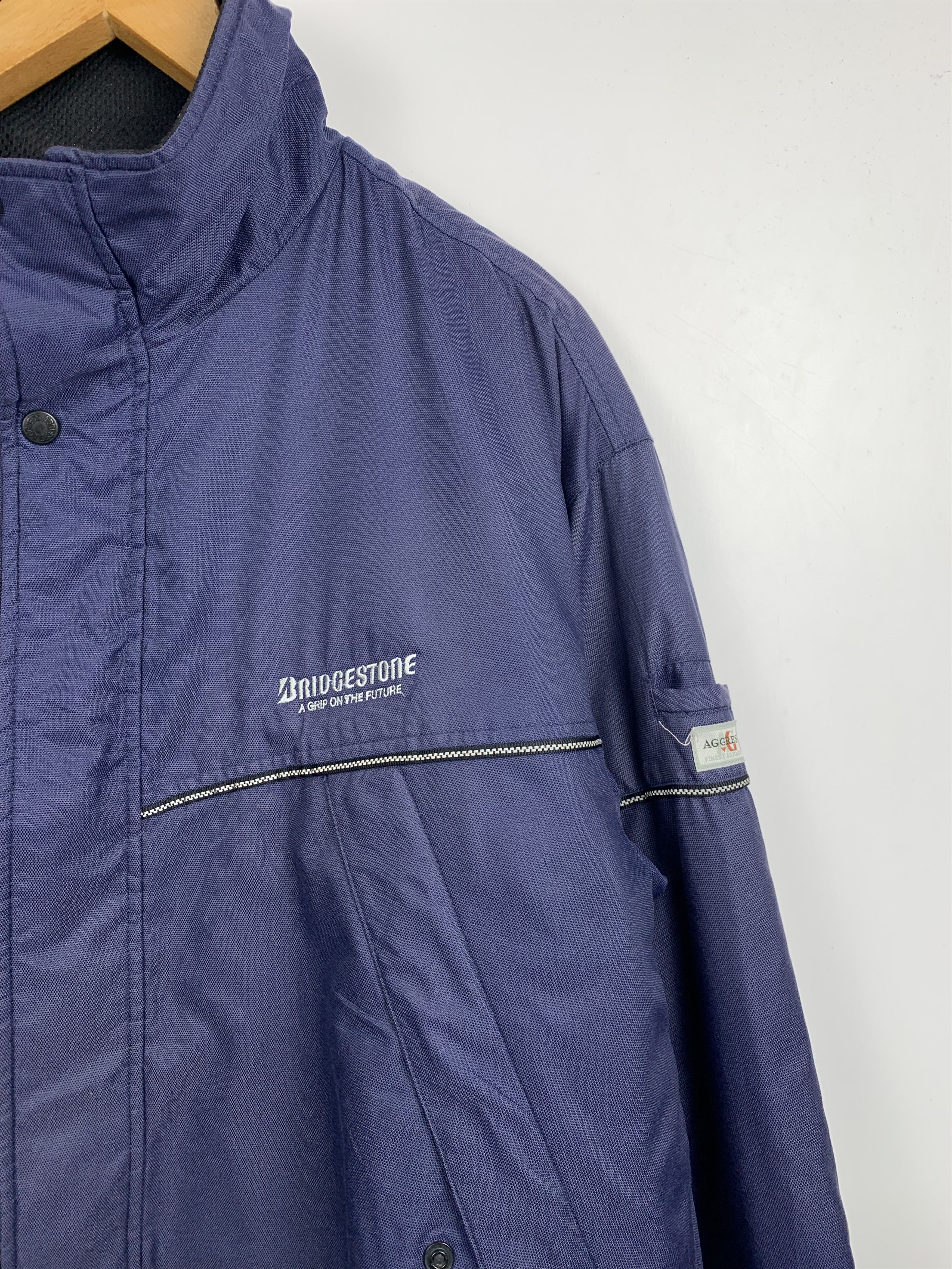 Vintage Vintage Bridgestone Racing Zipper Light Jacket J1193 Size US L / EU 52-54 / 3 - 7 Thumbnail