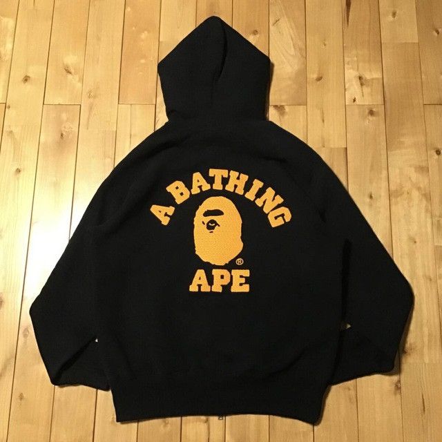Bape BAPE Embroidered College Logo Zip Hoodie a bathing ape NIGO Size US M / EU 48-50 / 2 - 3 Thumbnail