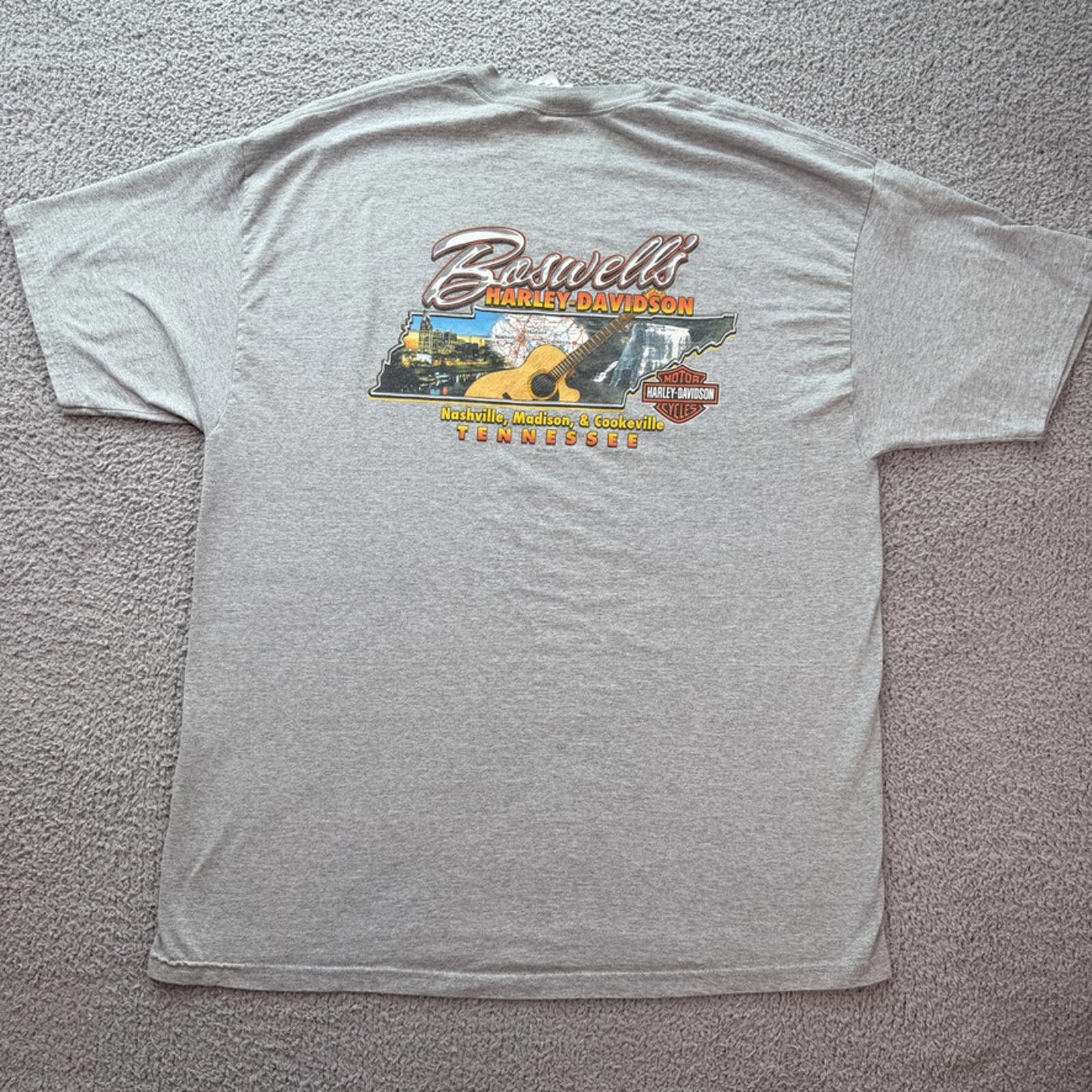 Harley Davidson Vintage Harley Davidson Nashville Tennessee Boswells T Shirt Size US XXL / EU 58 / 5 - 2 Thumbnail