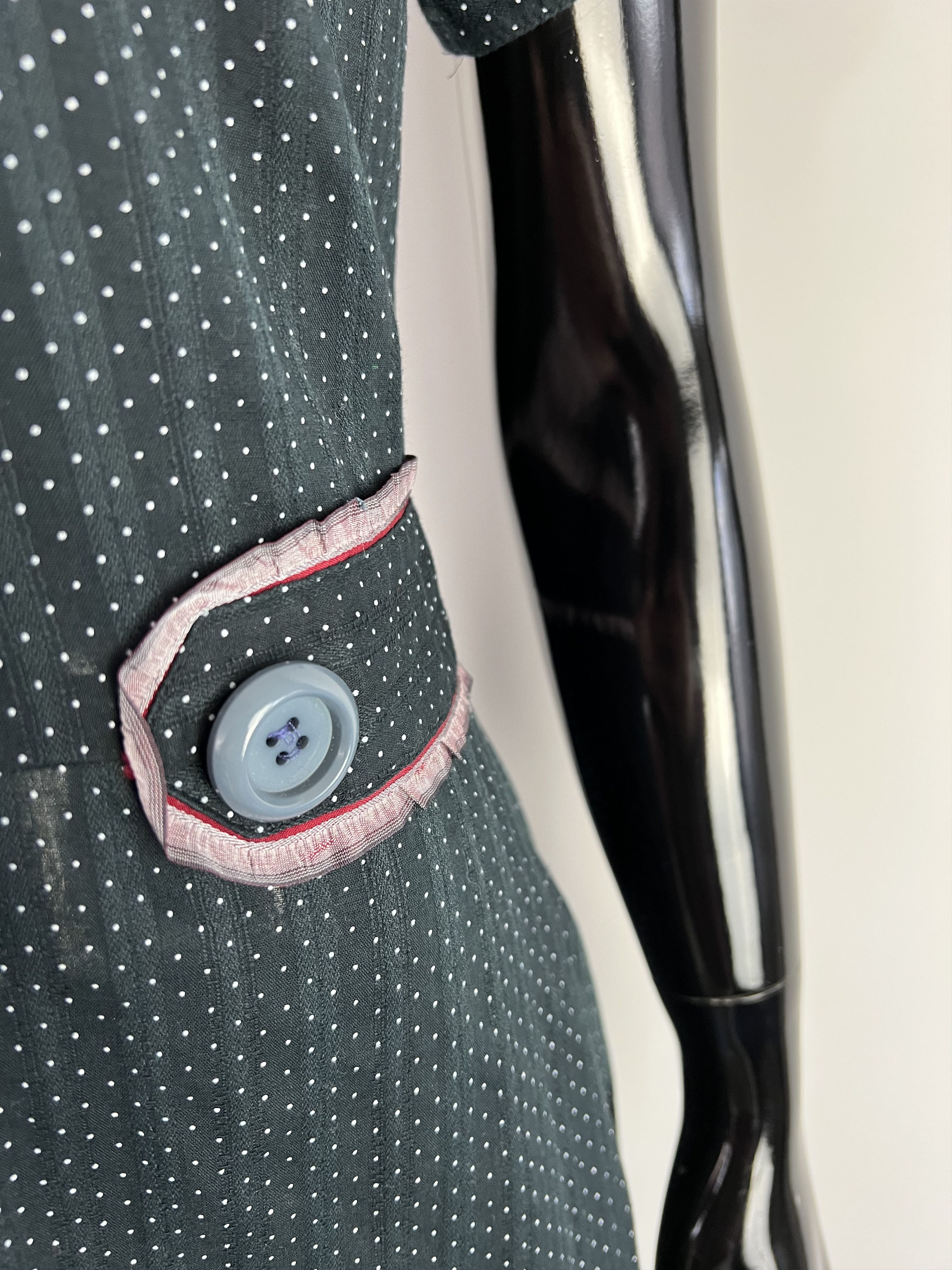 Baum und Pferdgarten Baum Und Pferdgarten Black Polka Dot Sheer Belt Dress 36 Size S / US 4 / IT 40 - 8 Thumbnail