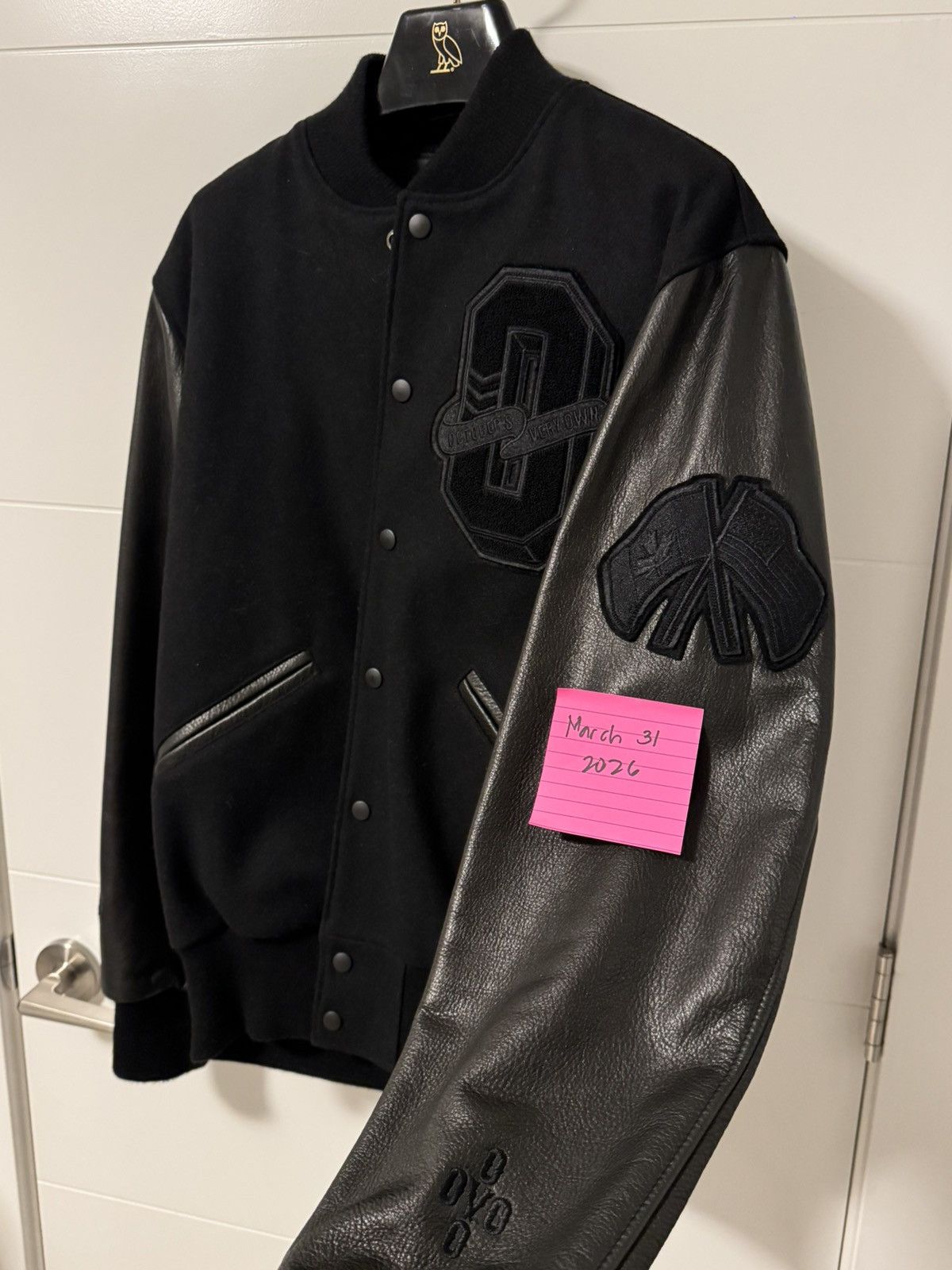 October's Very Own × Roots OVO x Roots Varsity Jacket Black Size US M / EU 48-50 / 2 - 7 Thumbnail